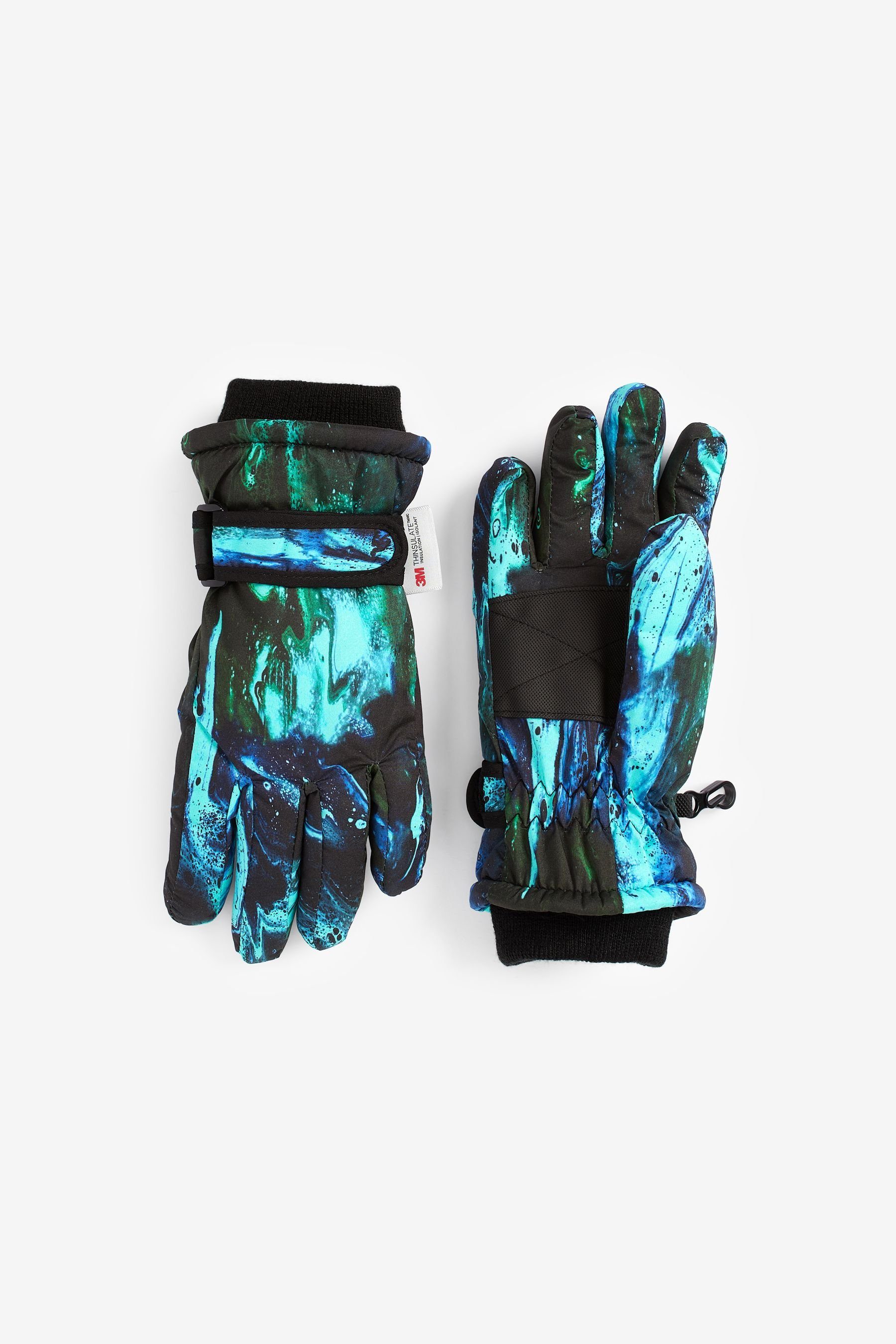Next Ski-Handschuhe Blue Skihandschuhe Print