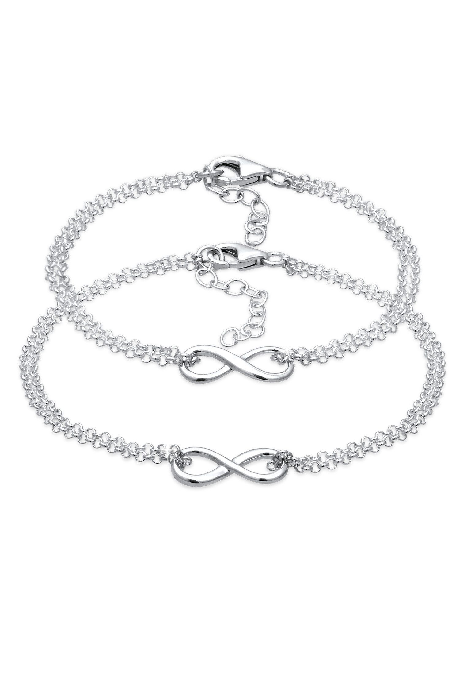 Elli Schmuckset Set Armband Mutter & Tochter Unendlichkeit 925 Sterling Silber