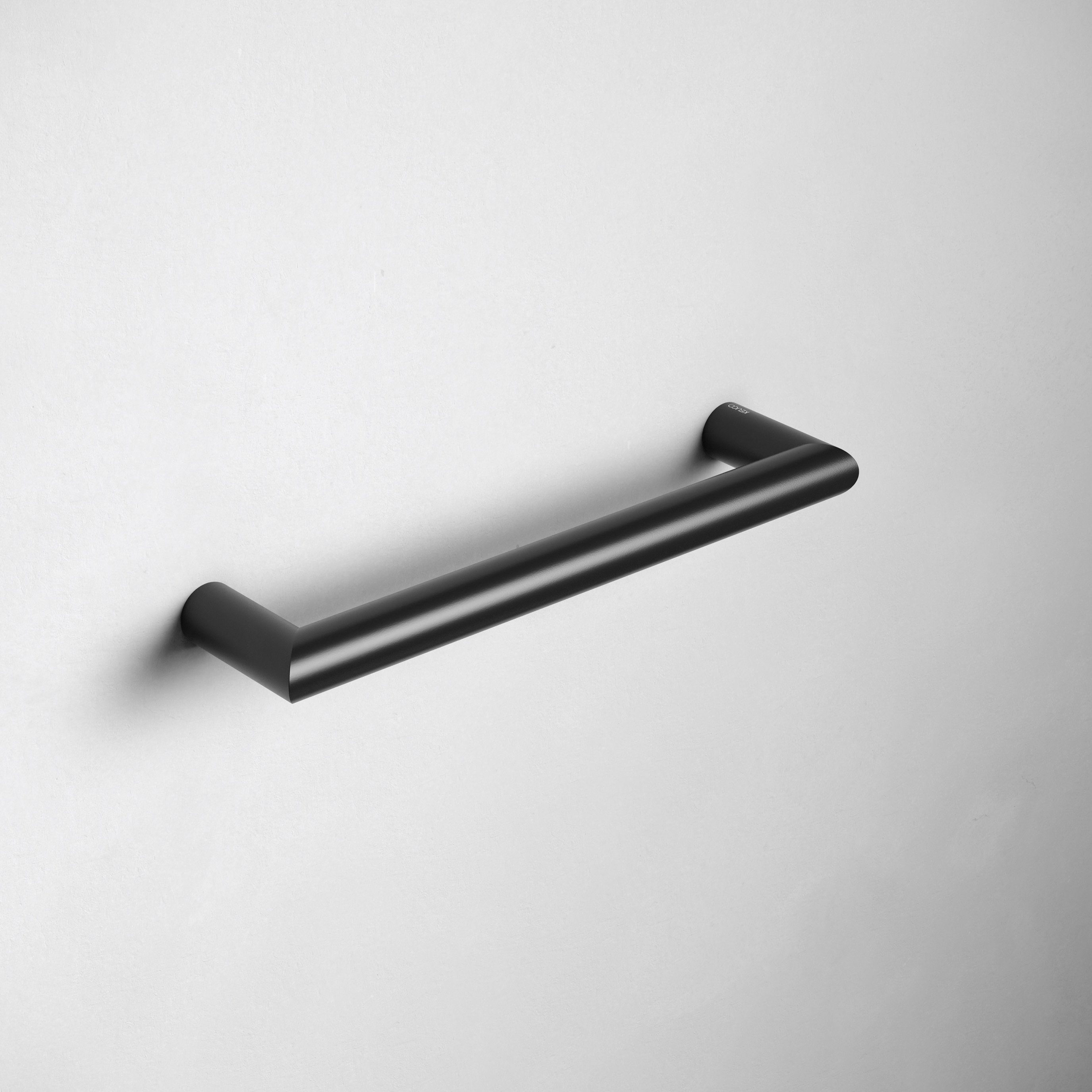 Keuco Badewannengriff Reva, aus Metall, 32,8 cm, schwarz matt, Belastbarkeit 115 kg, Wandmontage