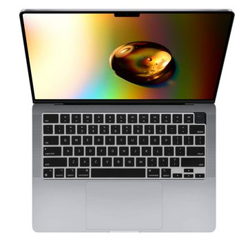 kwmobile Aufbewahrungstasche Silikon Tastaturschutz für Apple MacBook Pro 14" (2021) A2442 (1-tlg), QWERTY US Keyboard Cover Abdeckung - Schwarz