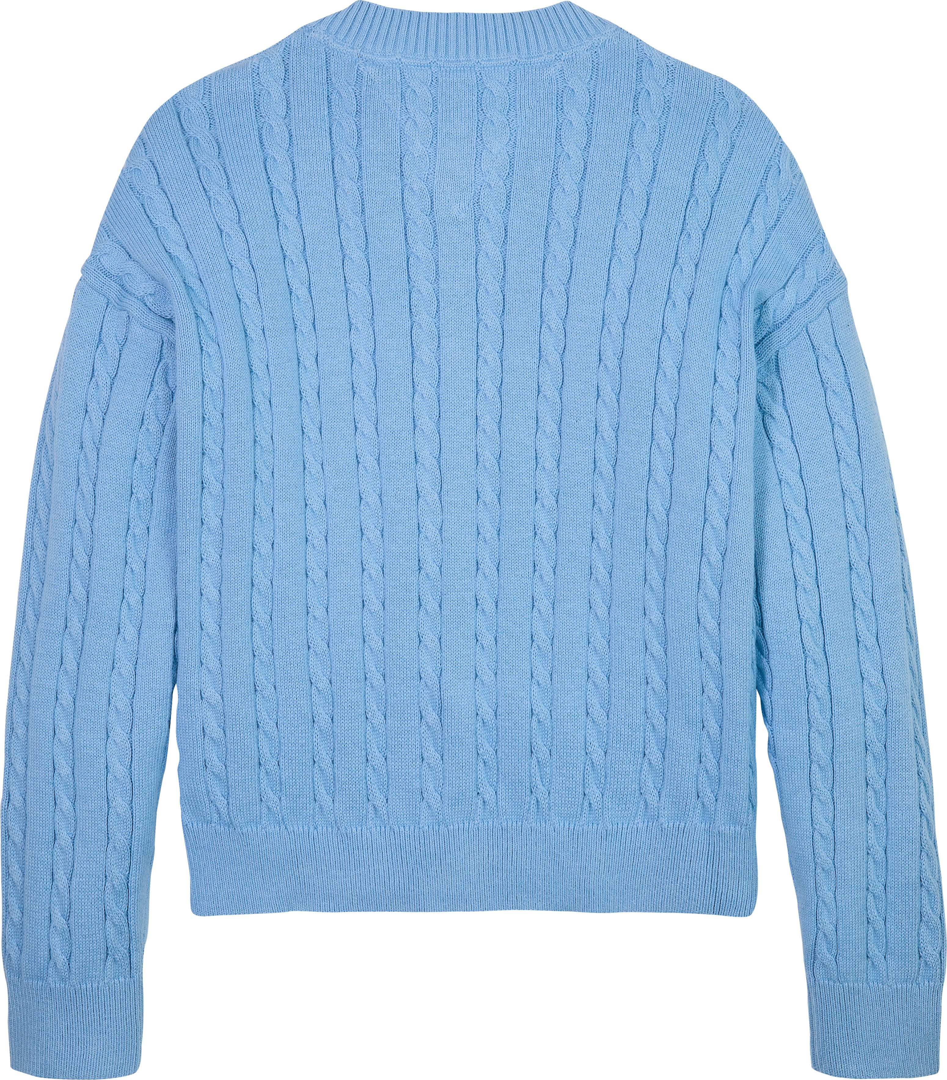 Tommy Hilfiger Strickjacke CABLE CARDIGAN für Kinder bis 16 Jahre, mit Zopfmuster