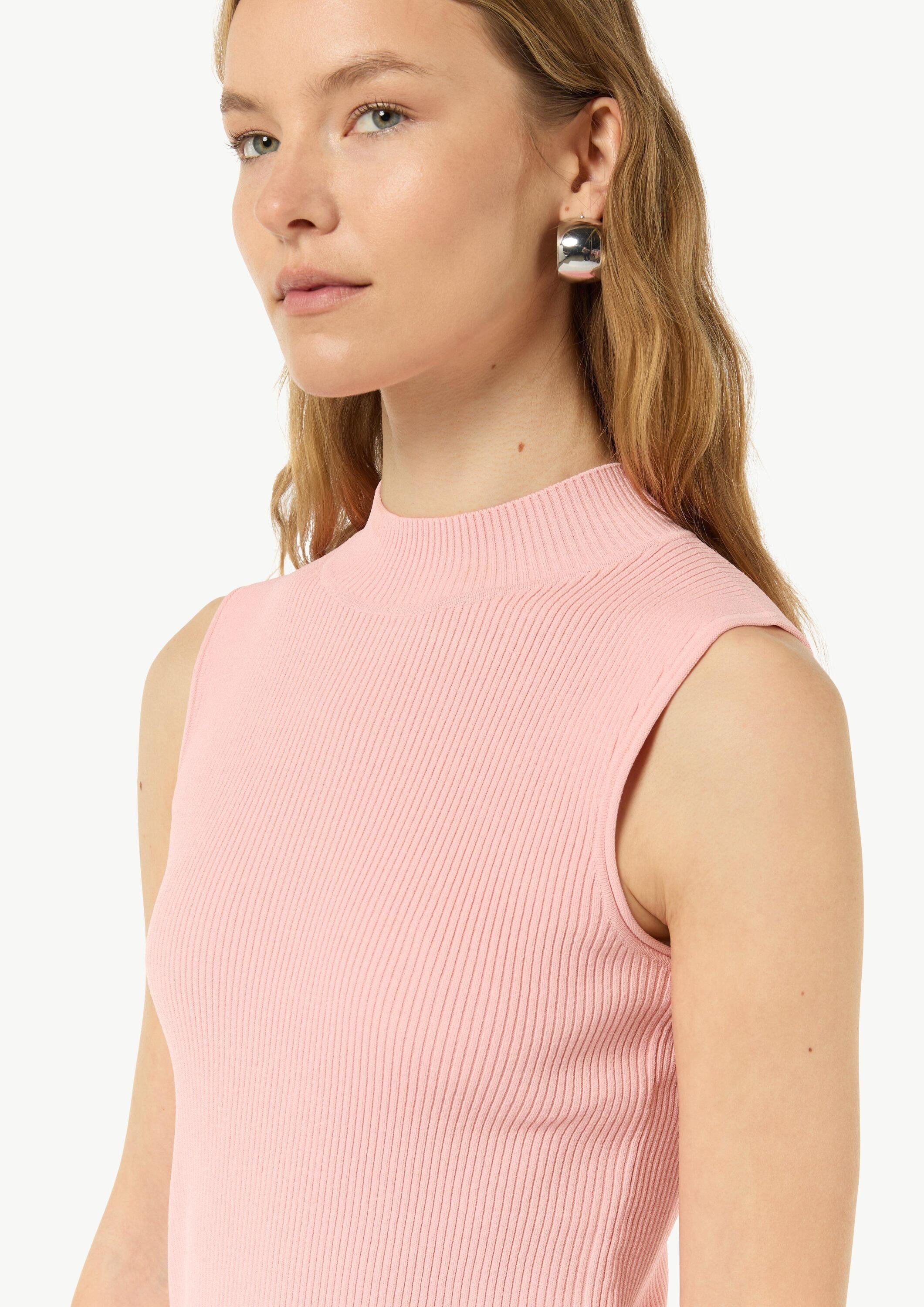comma Rundhalspullover Strickpullunder Stricktop aus Viskosemix
