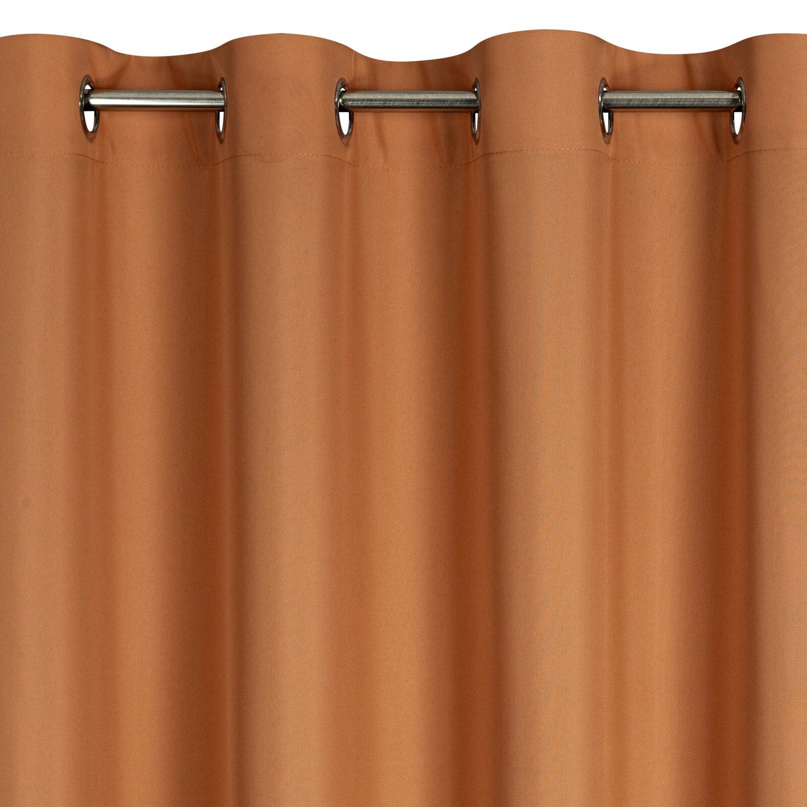 Eurofirany Vorhang Einfarbiger Vorhang – Blickdichter Stoff mit matter Oberfläche, Ösen, Satinbindung, pflegeleicht, 140 g/m² – 100 % Polyester – Bild 5 von 5
