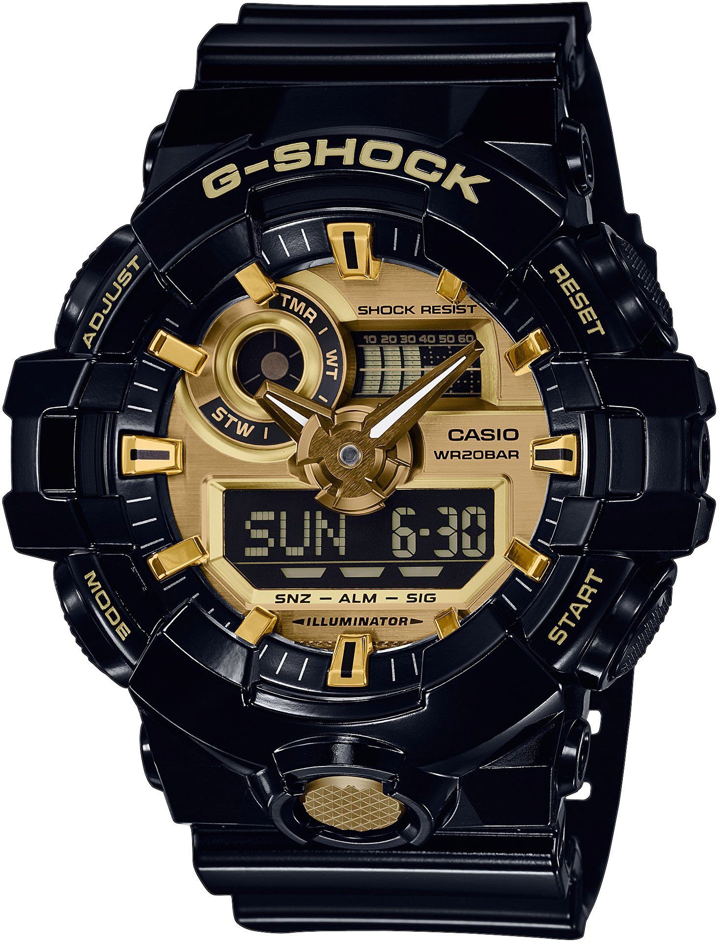 CASIO G-SHOCK Chronograph, Quarzuhr,Armbanduhr,Herrenuhr, digital,Resinband günstig online kaufen
