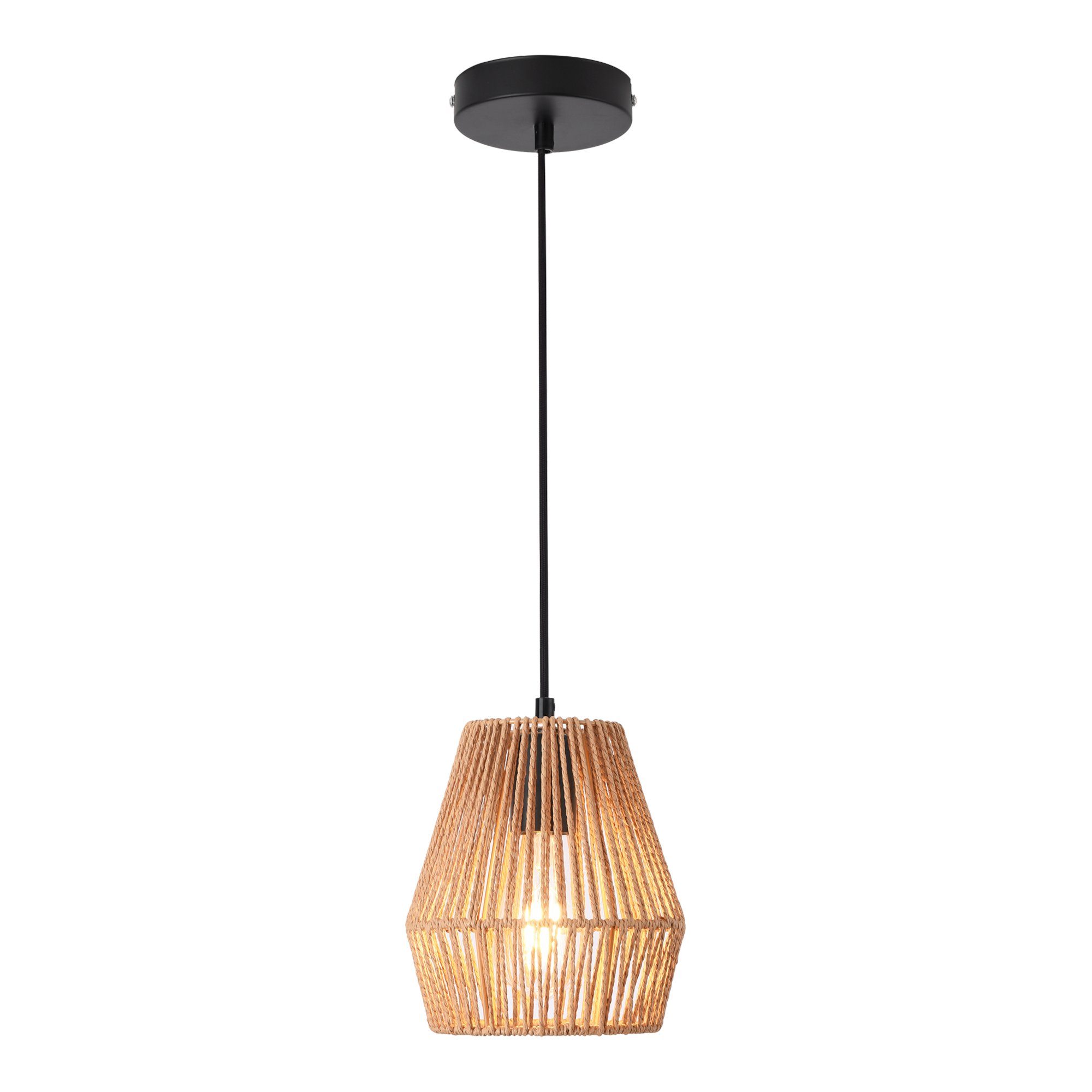 lux.pro Hängeleuchte, ohne Leuchtmittel, »Liverpool« 1x E27 160 x 18 cm Schwarz/Beige