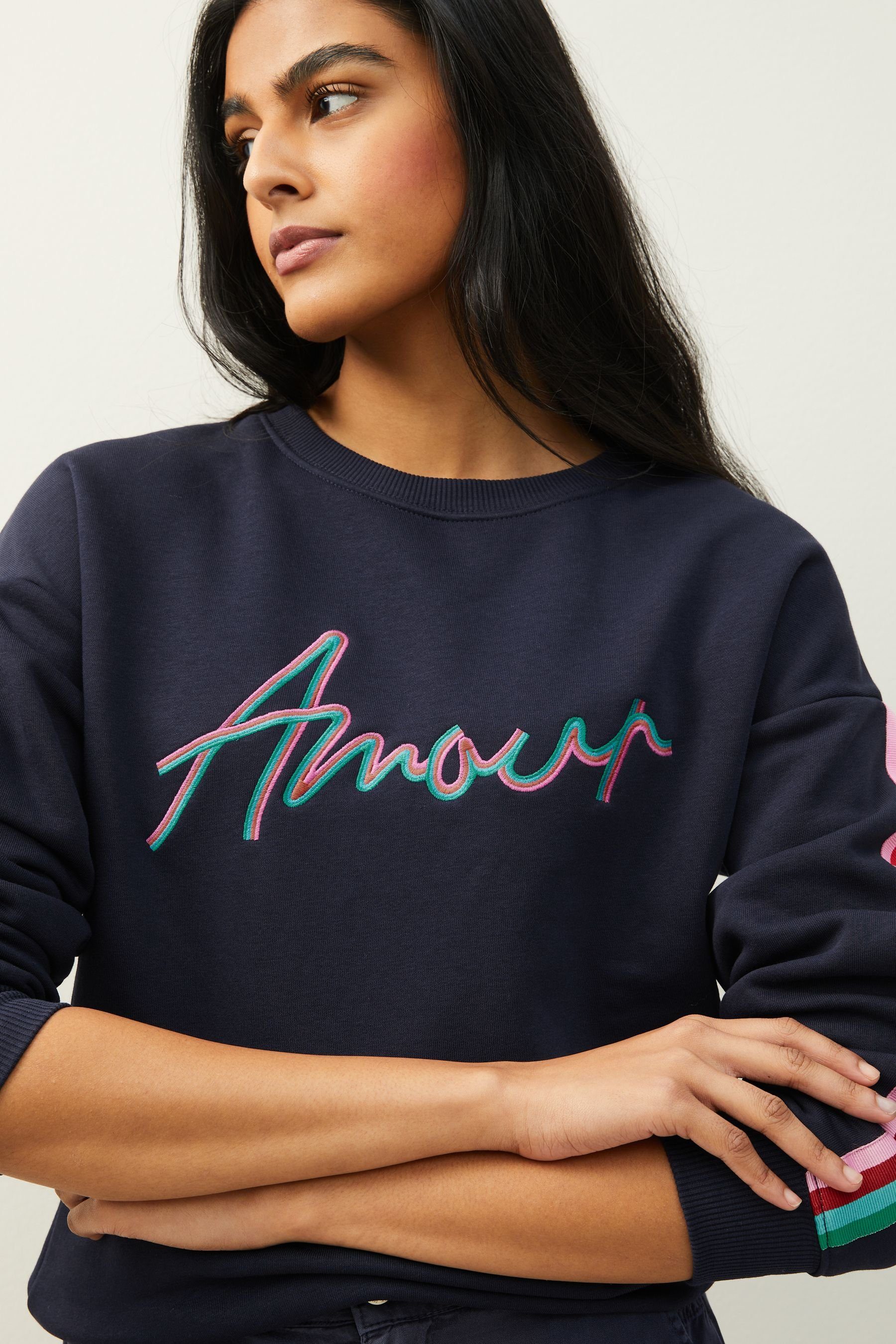 bunten Sweatshirt Farben in Sweatshirt (1-tlg) Next Amour