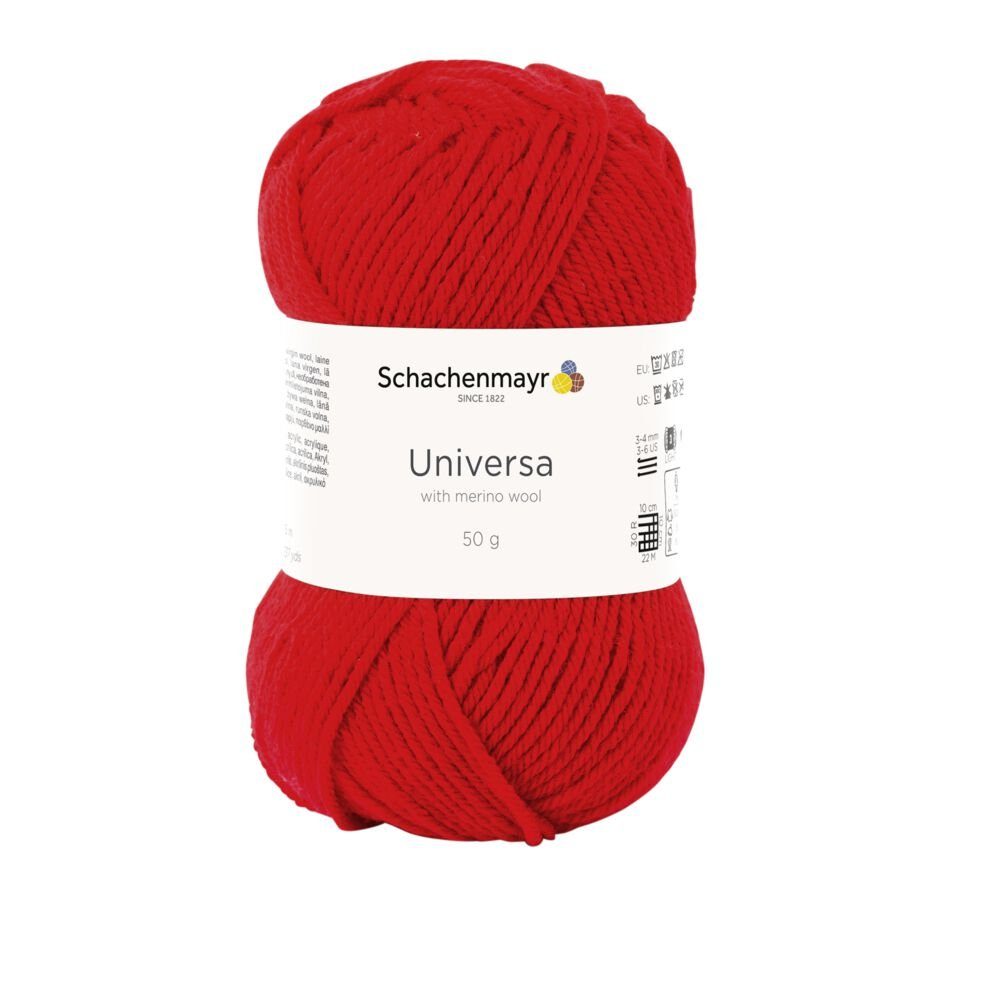 Schachenmayr Wolle Universa klassisches Schurwollmischgarn zum Stricken und Häkeln Häkelwolle, 125,00 m (50g Wolle zum Stricken und Häkeln mit Schurwolle, Strickgarn, Strickwolle, Handstrickgarn), Ganzjahresgarn