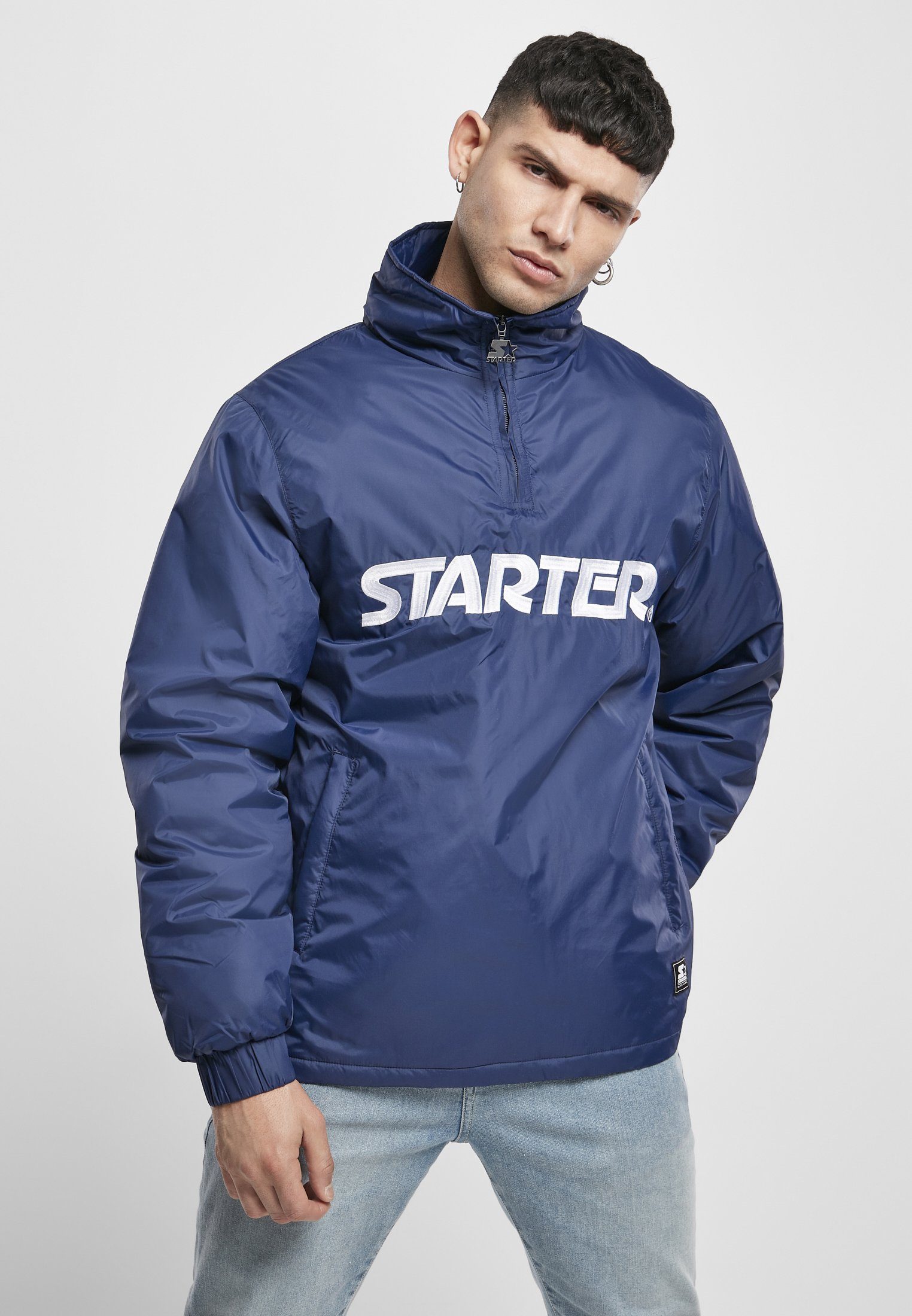 Starter Outdoorjacke Herren Starter Jacket (1-St) Zip Logo Half