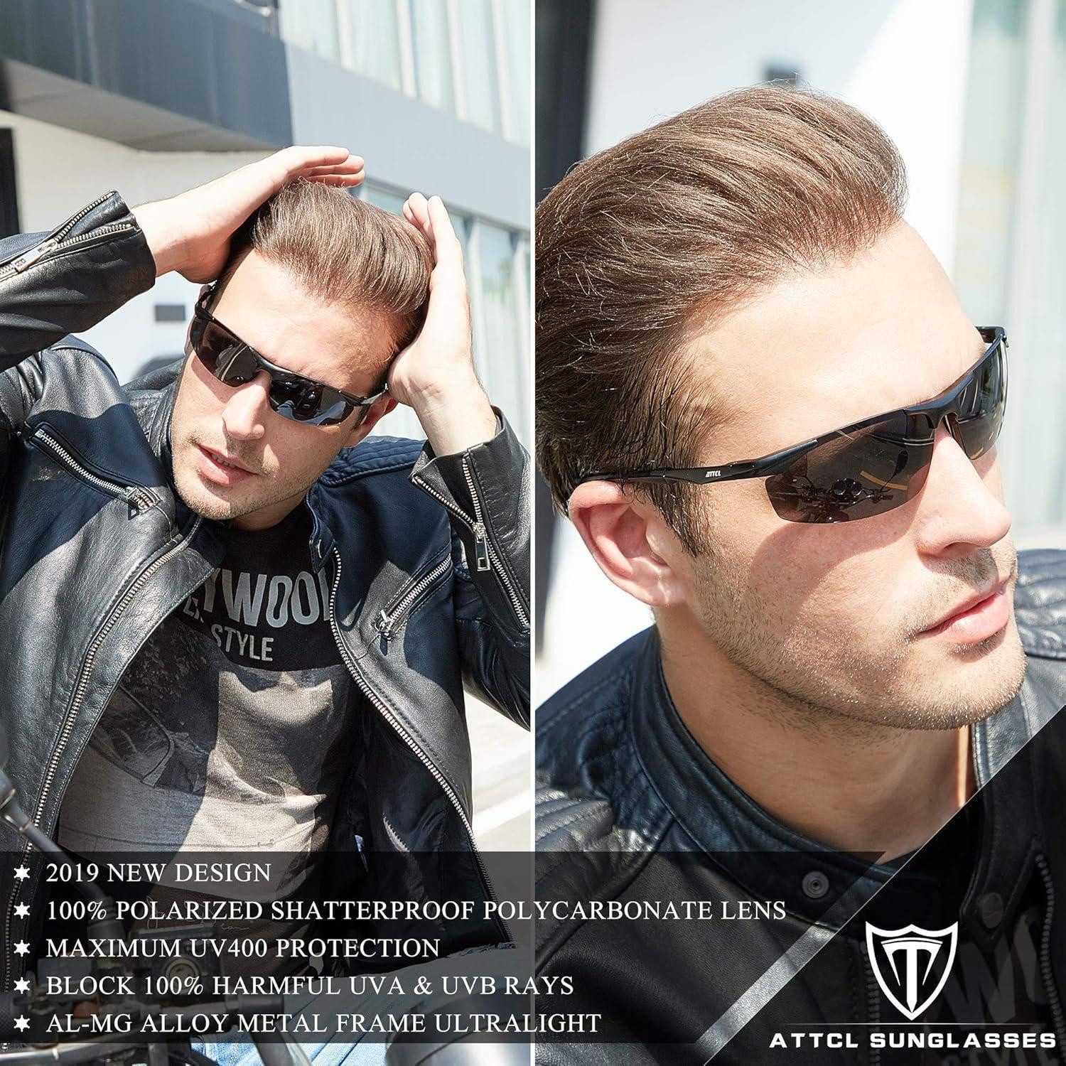 LuxusKollektion Sonnenbrille Sonnenbrille Polarisierte Herren UV 8585-schwarz Non Verspiegelt