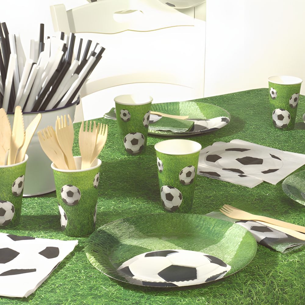 PAPSTAR Tischdecke Tischdecke, Papier 5 m x 1,2 m Football 12 Stk