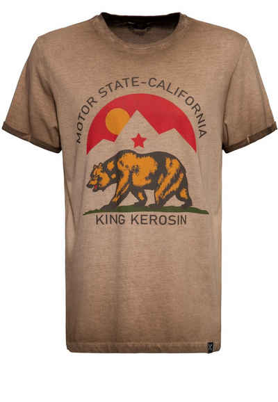 KingKerosin T-Shirt »Motor State CA« mit Frontprint