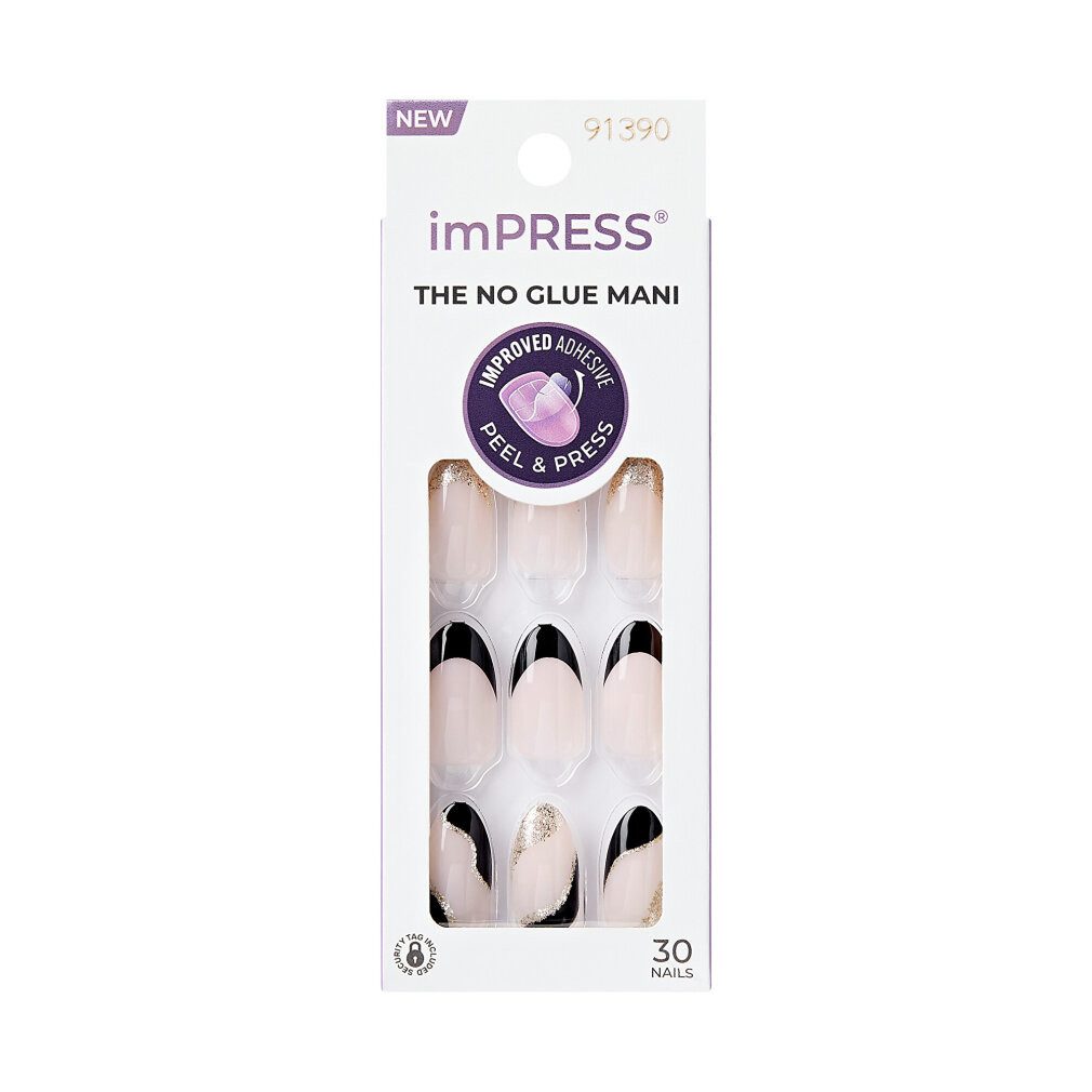 Kiss Nageldesign Zubehör Selbstklebende Nägel iMpress Nails (Illusion) 30 Stück