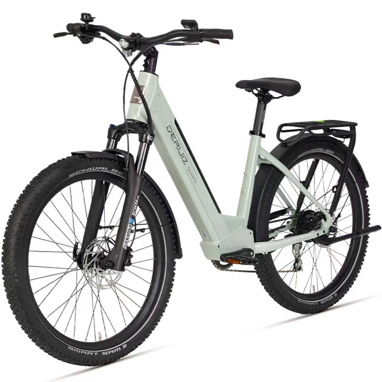 DERUIZ E-Bike Trekkingrad Elektrofahrrad für Herren & Damen, 48V Akku, 55 Nm Motor, 8 Gang SHIMANO Acera RD-M360 SGS Schaltwerk, Kettenschaltung, Hinterradmotor, 644 Wh, 644Wh Batterien mit großer Kapazität, 250W 55Nm Hinterradmotor