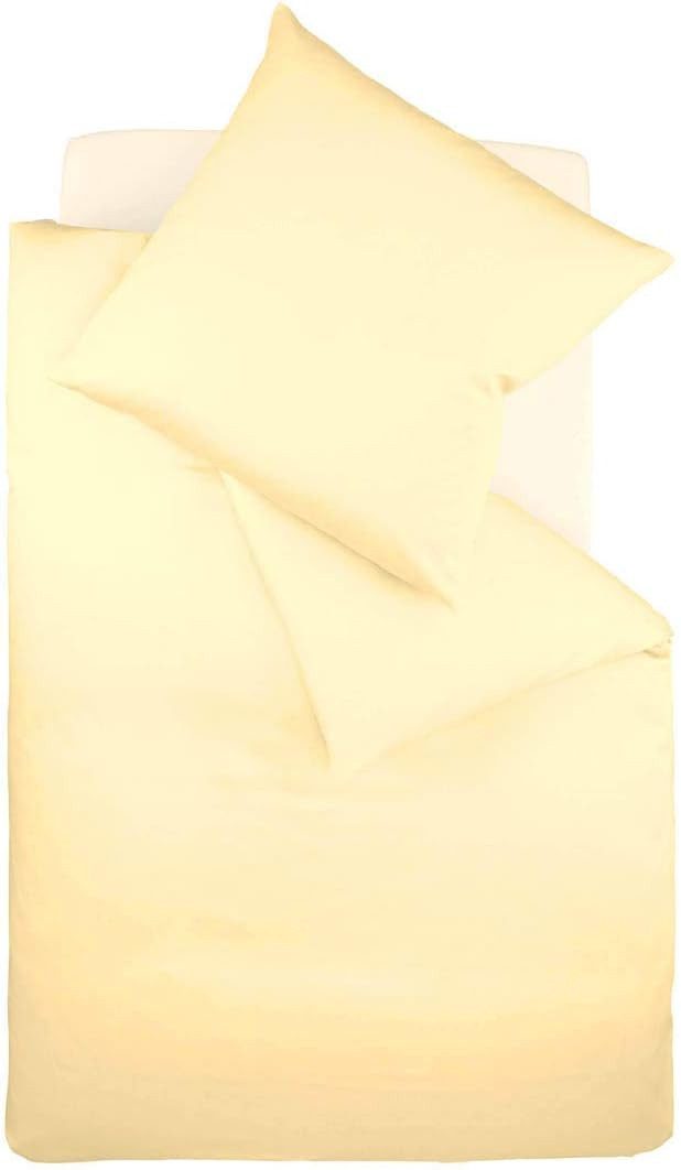 fleuresse Bettwäsche Colours, 100% Baumwolle, 3 teilig, Uni-Mako-Satin, superweich, atmungsaktiv, hochwertige Reißverschlüsse
