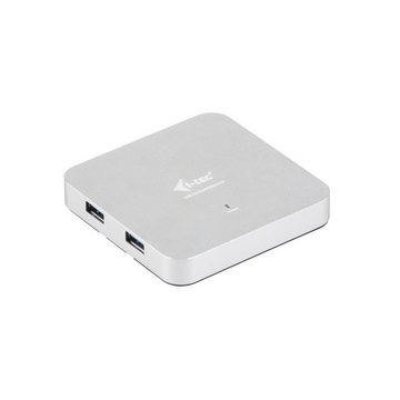 I-TEC USB 3.0 Metal Charging HUB 4 Port mit Netzadapter USB-Ladegerät (4x USB Ladeport)