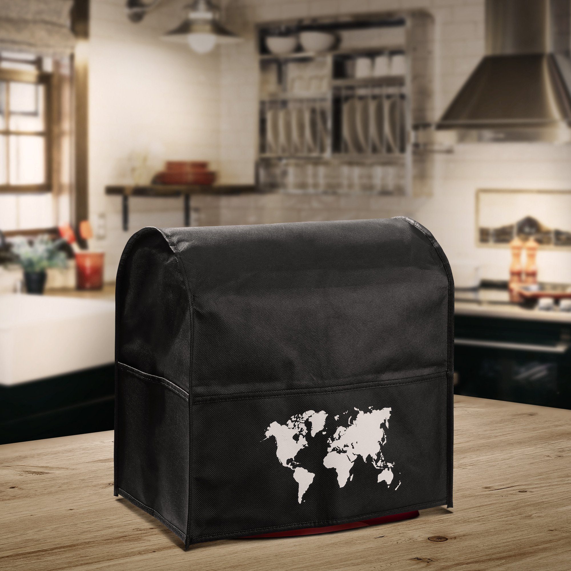 kwmobile Abdeckhaube Hülle für KitchenAid 4,3-4,8 liter, mit 3 Fächern - Küchenmaschine Staubschutz Haube