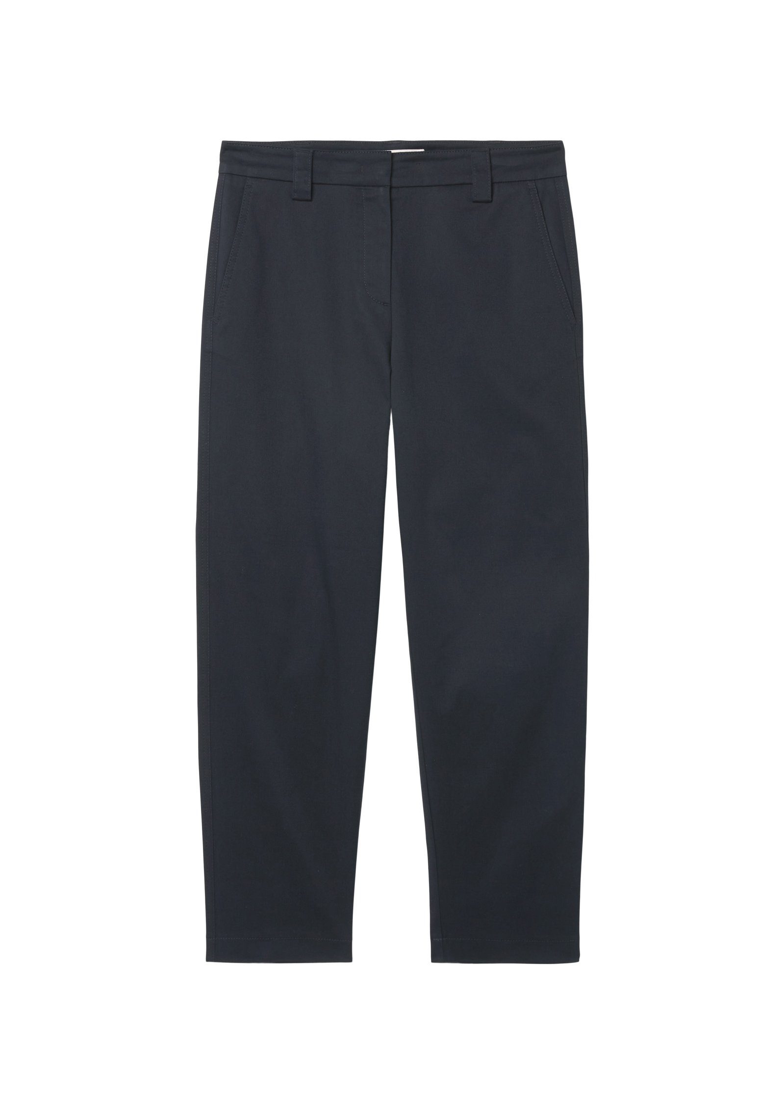 Pants, welt style, 7/8-Hose leg, modernen O'Polo chino thunder Chino-Style rise, modern high im tapered Marc pocket blue
