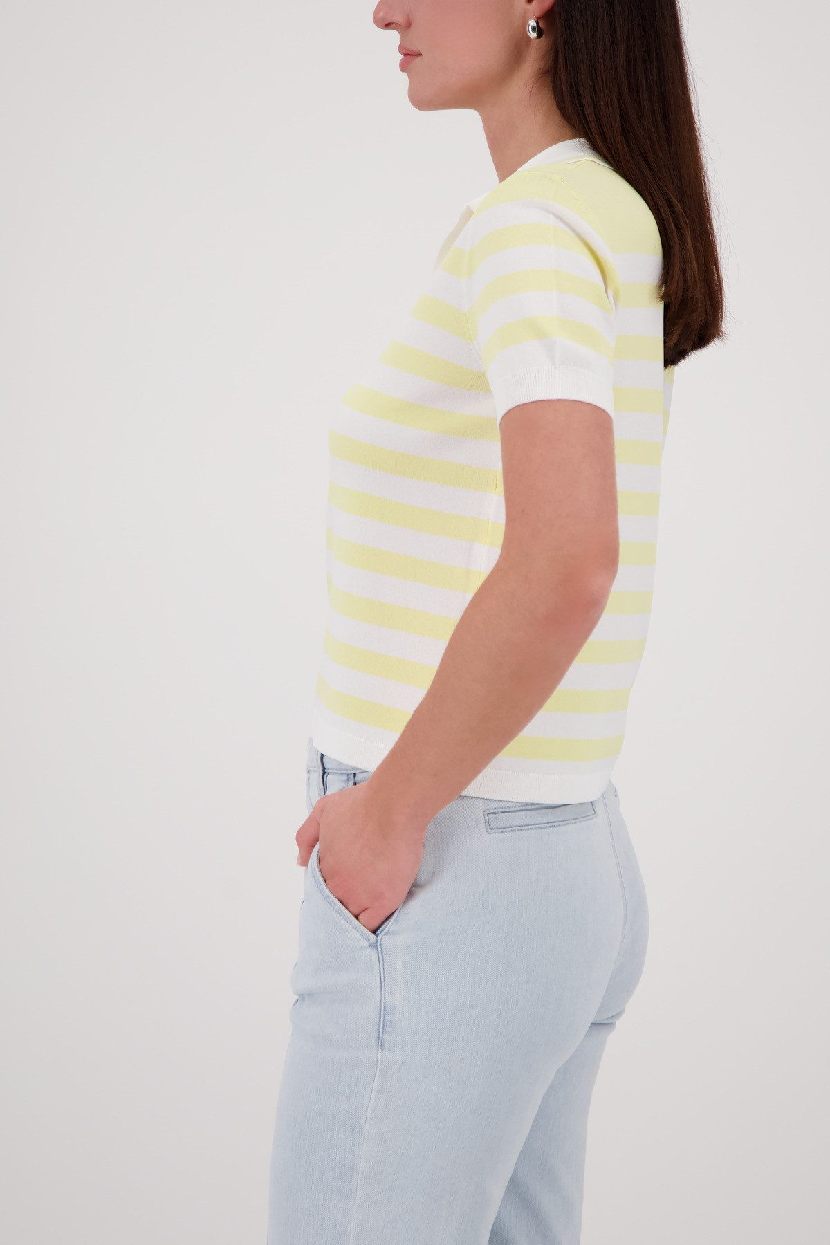 Monari Poloshirt Pullover Polo Ringel Regular fit mit Streifen