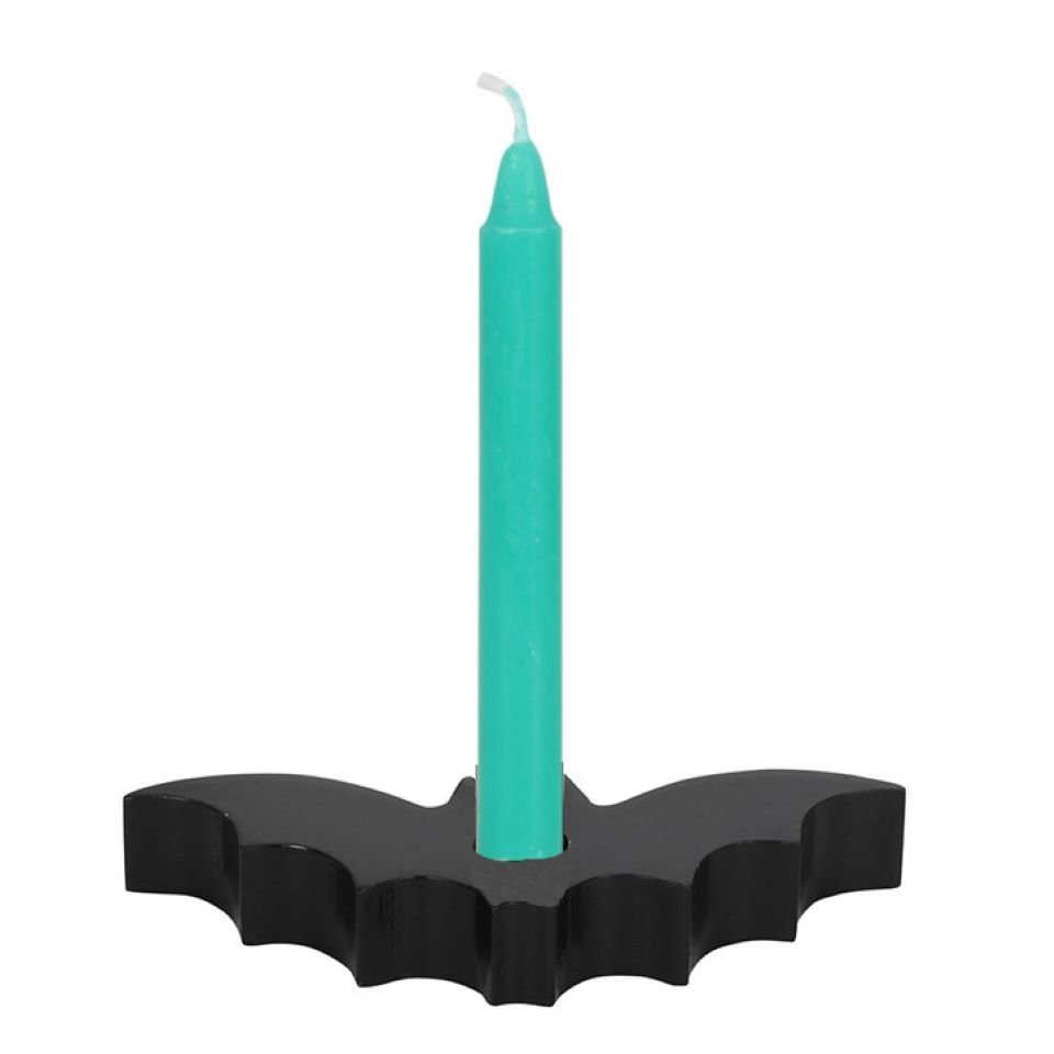 MystiCalls Kerzenhalter Spell Candle Halter "Fledermaus" Wunschkerzen, Hexe, Magic, Luck Black Witchcraft 
