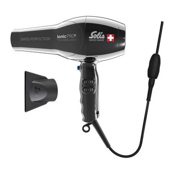 SOLIS OF SWITZERLAND Haartrockner Swiss Perfection 360° Profi-Föhn, Typ 440, 2300 W, Kaltstufe IonicPRO 50% mehr Luftdruck Styling Düse