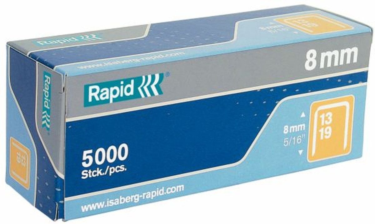 Rapid Heftklammer Heftklammern 13/8mm verzinkt VE=5000 Stück