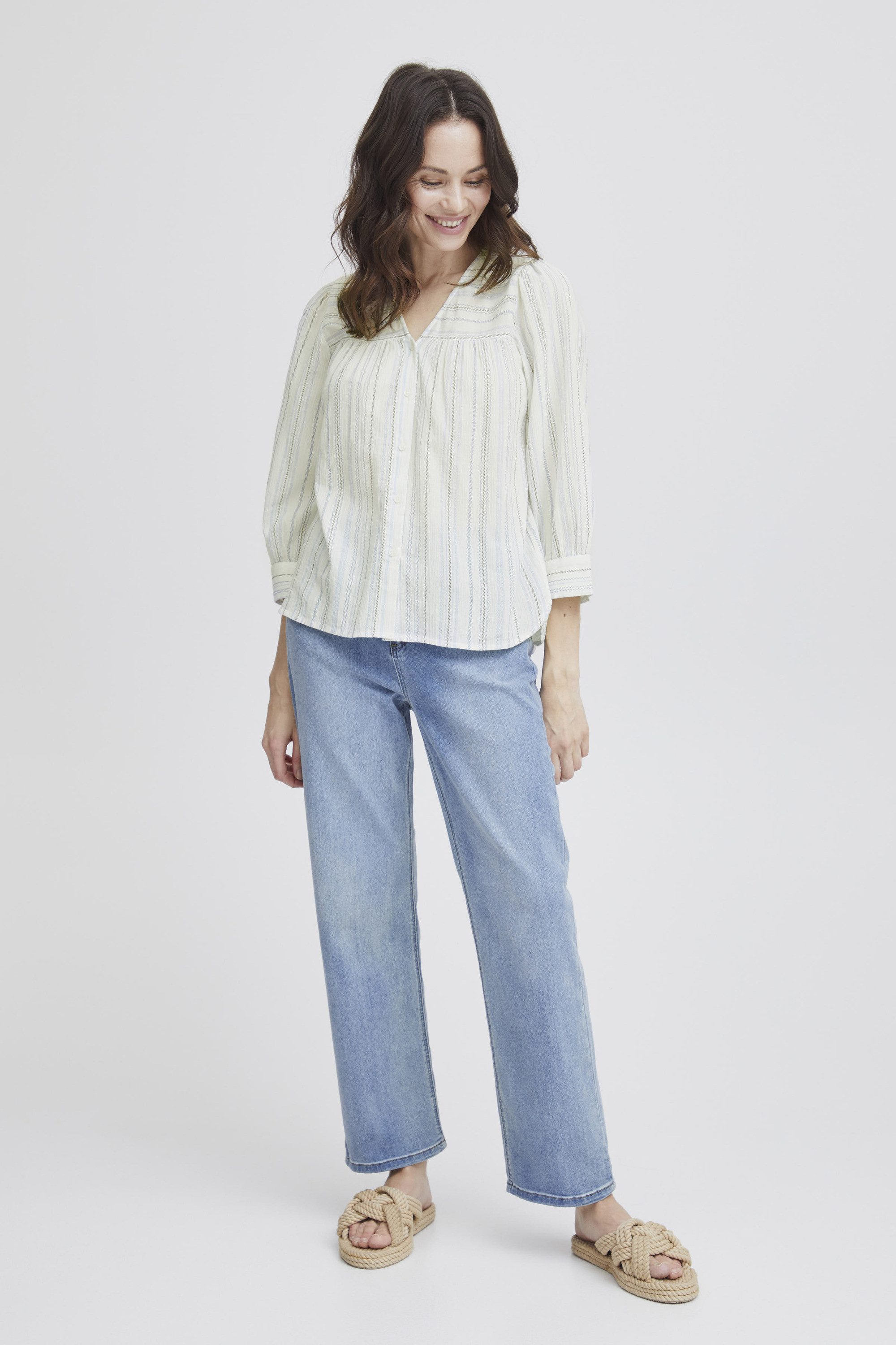 fransa Langarmhemd Shirtbluse