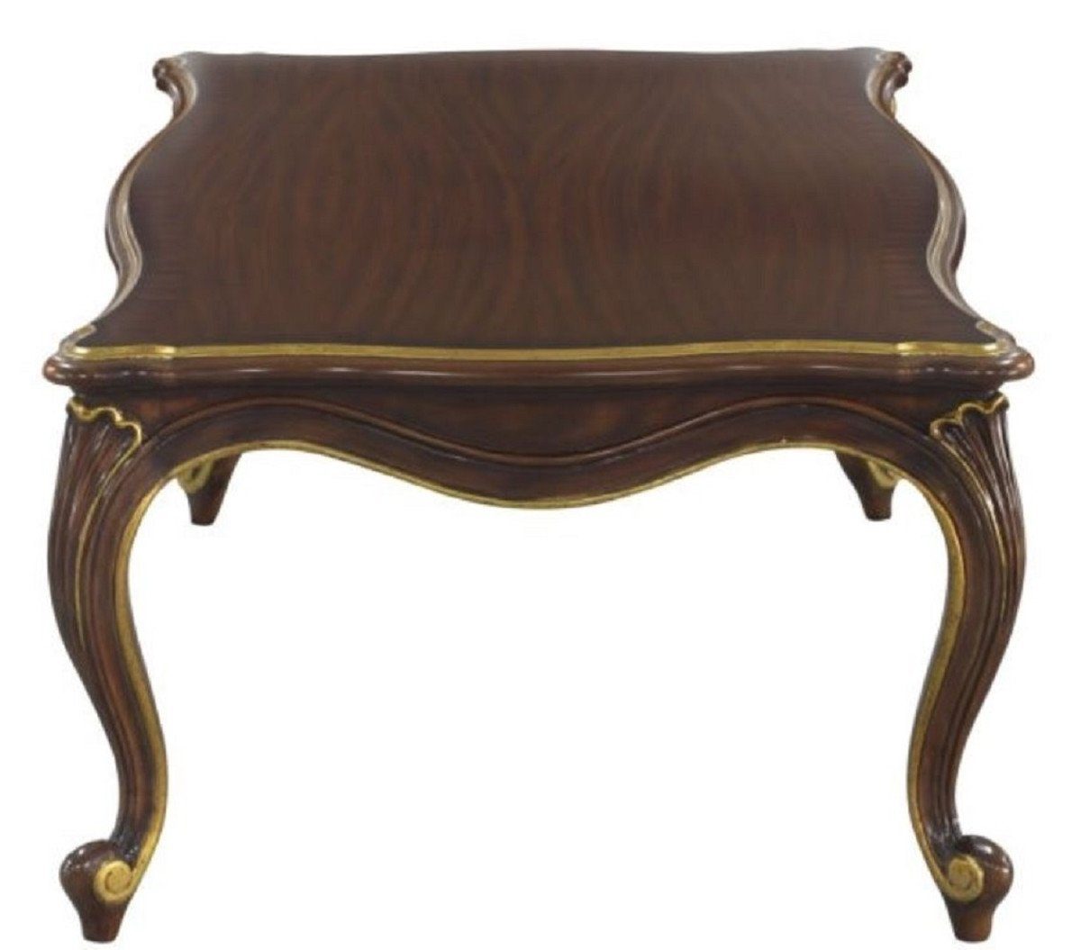 Padrino cm Wohnzimmermöbel Couchtisch / - Barock Barock x Casa x 117 42 Gold Luxus Dunkelbraun H. Couchtisch 72