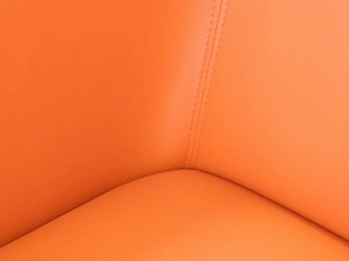 Sofa Moebel-Eins CHICAGO Polsterecke orange 3-Sitzer