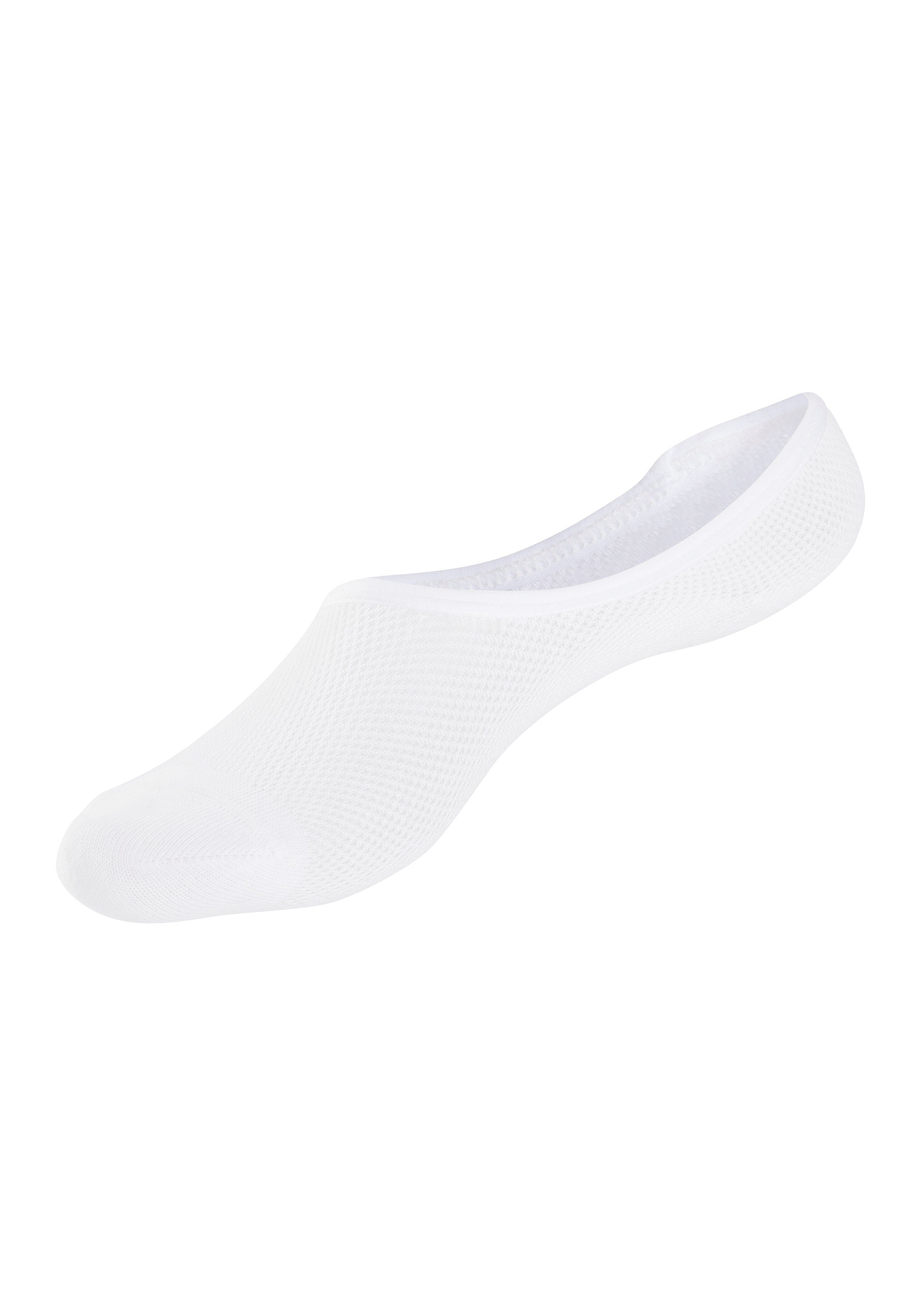 LASCANA ACTIVE Füßlinge Damen Ballerina Socken Rutschfest, Atmungsaktiv (Packung, 3-Paar, No Show) mit Pikee Struktur unsichtbare Sneaker Socken