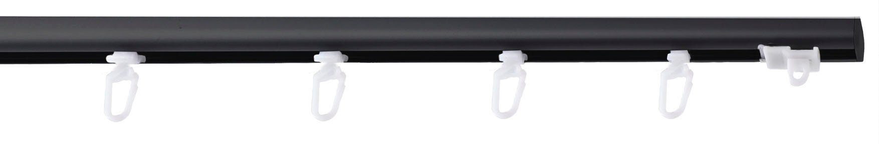 GARESA Gardinenschiene "100" 1 läufig-läufig Wunschmaßlänge schlichte Alumi günstig online kaufen