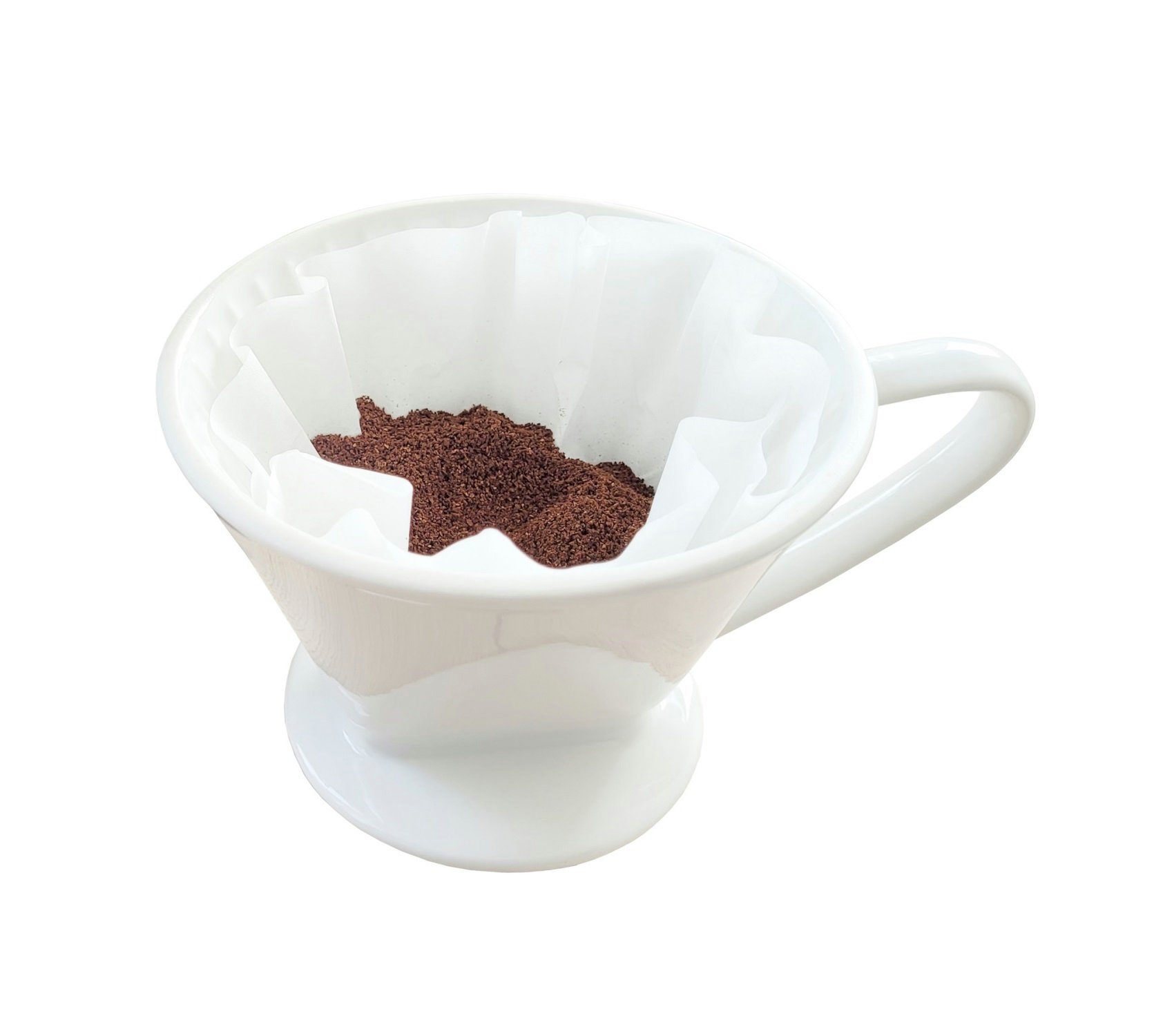 Provance Permanentfilter Kaffeefilter Keramikfilter Größe 1,2,4 für Filtertüten, Größe 4