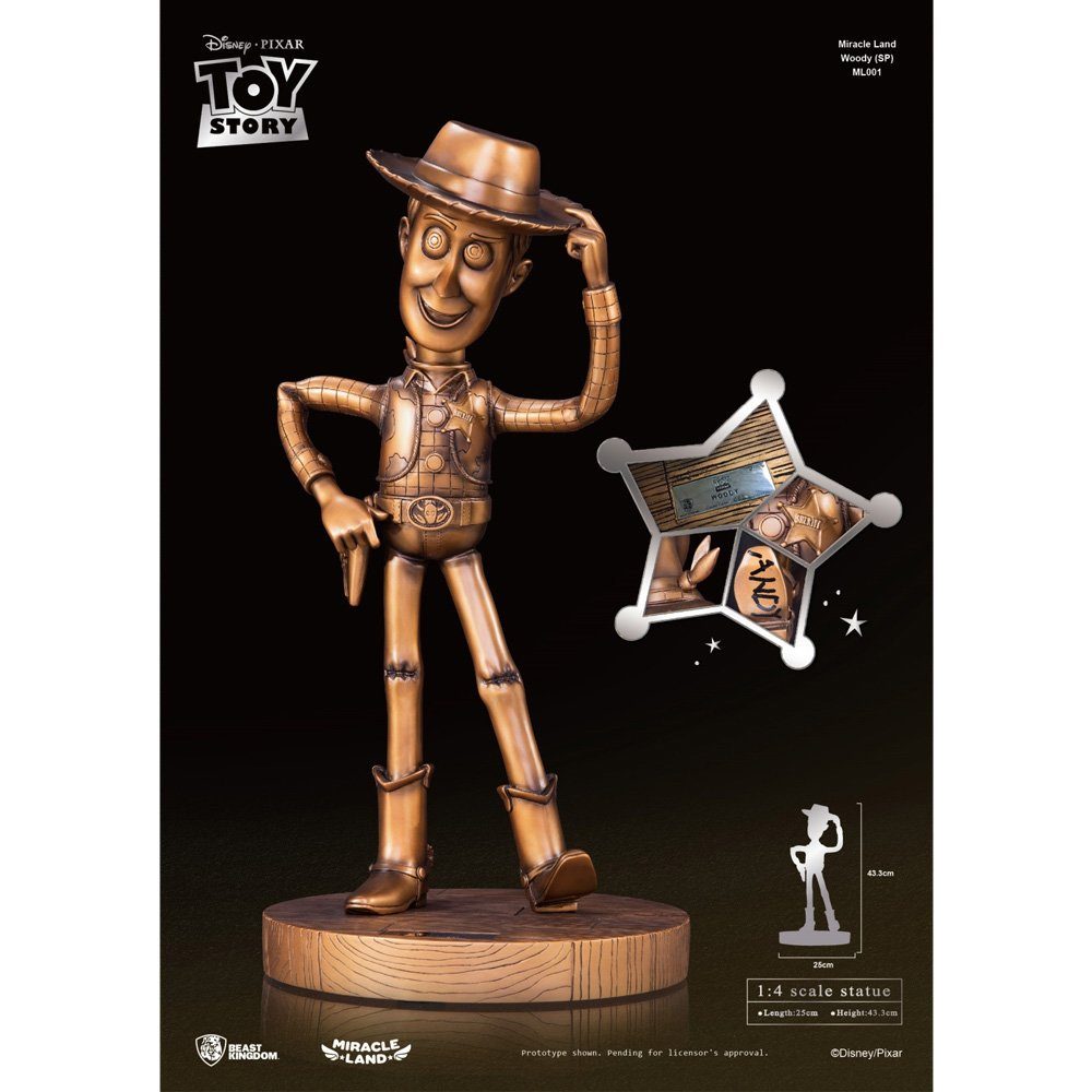 Beast Kingdom Toys Merchandise-Figur Miracle Land Woody (Special Edition) - Toy Story 3