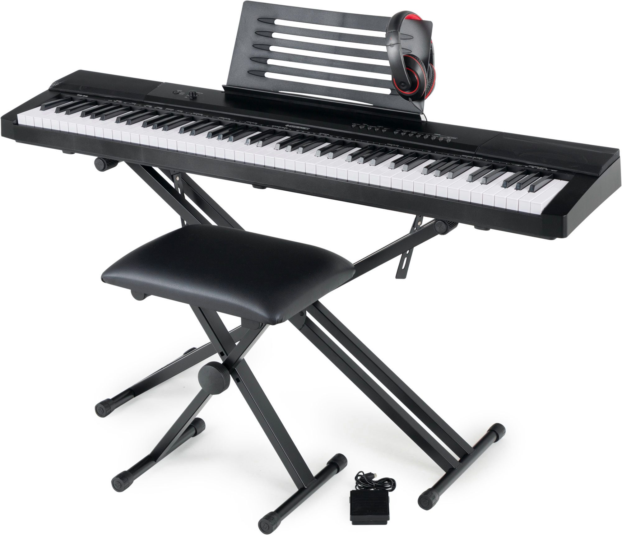 Home-Keyboard SK-88 - 88 Tasten Einsteiger-Keyboard in Stagepiano-Optik