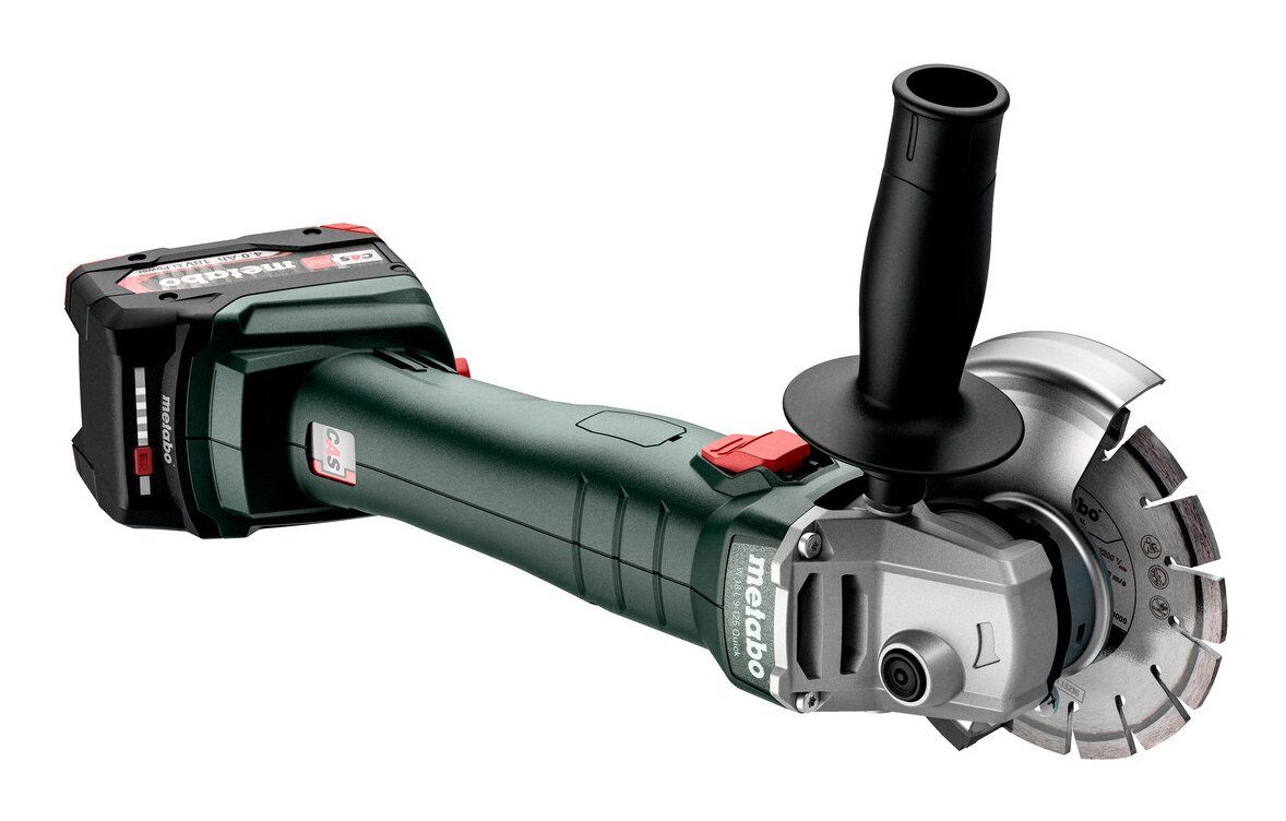 metabo in Li-Ion 2 4 MetaBox 9-125, Akku-Winkelschleifer L 18 Ah W x