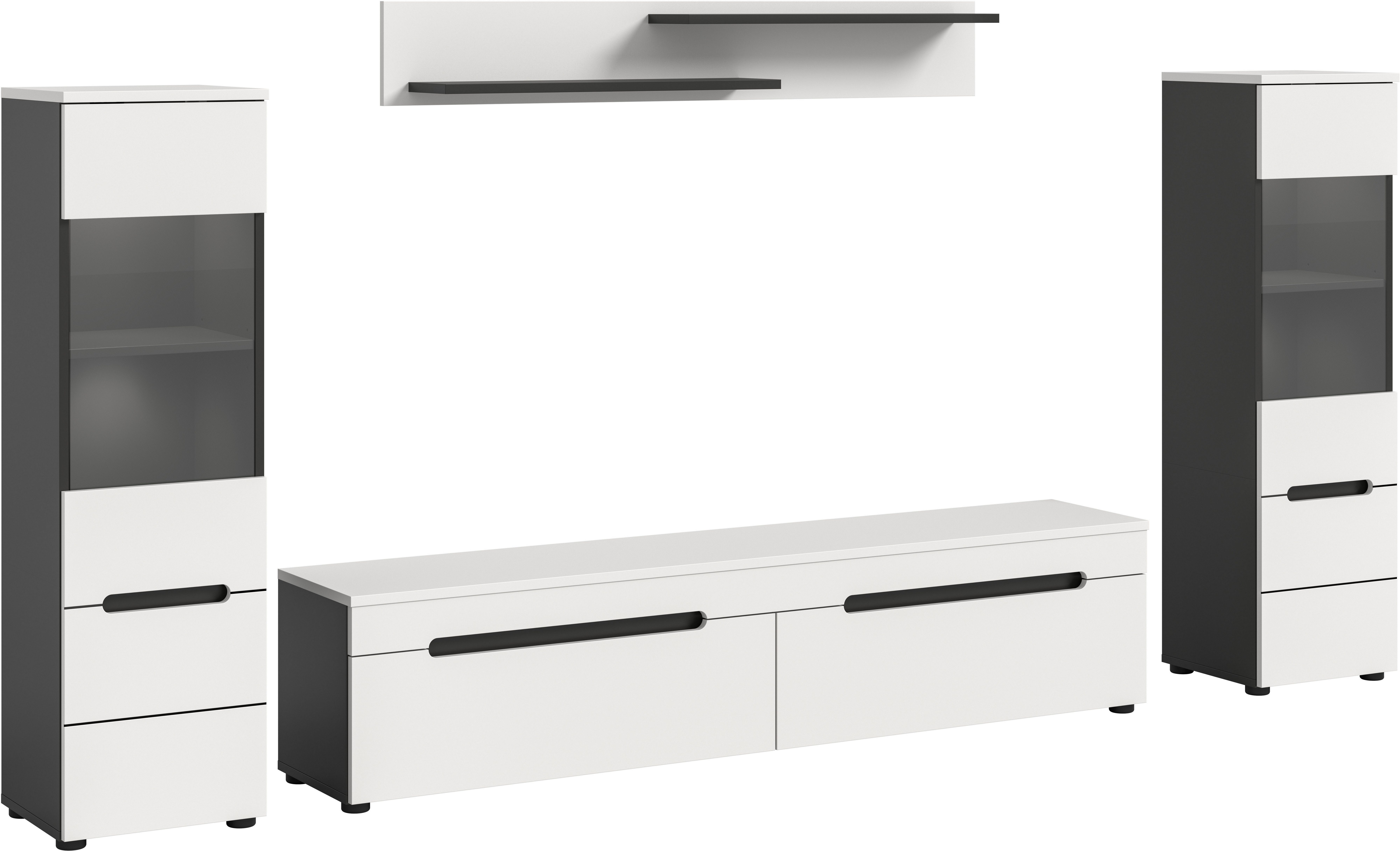 INOSIGN Wohnwand REHAT, TOPSELLER!, 4-teilig, inkl. Beleuchtung, stehend od günstig online kaufen