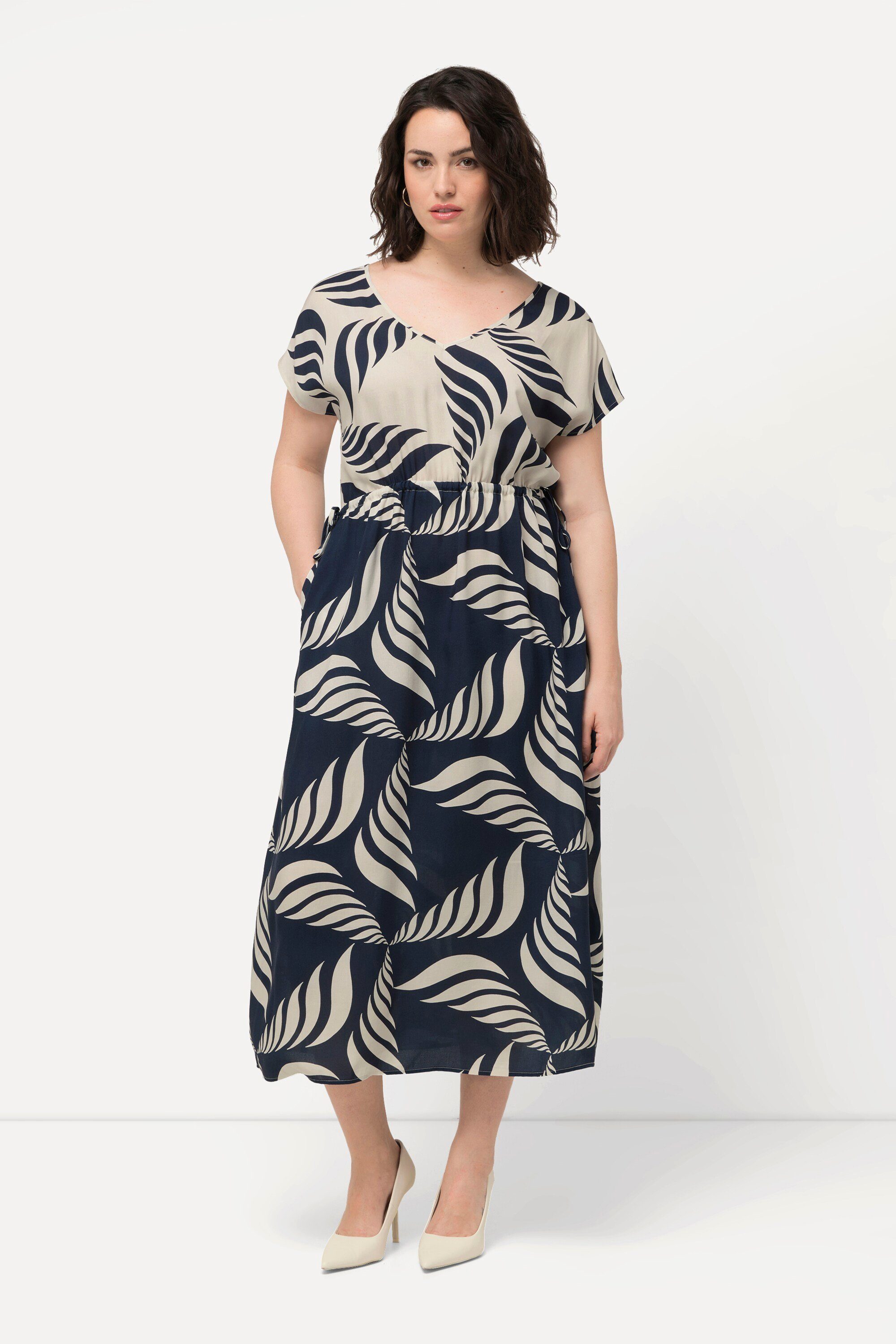 Ulla Popken Maxikleid Maxikleid grafischer Druck günstig online kaufen