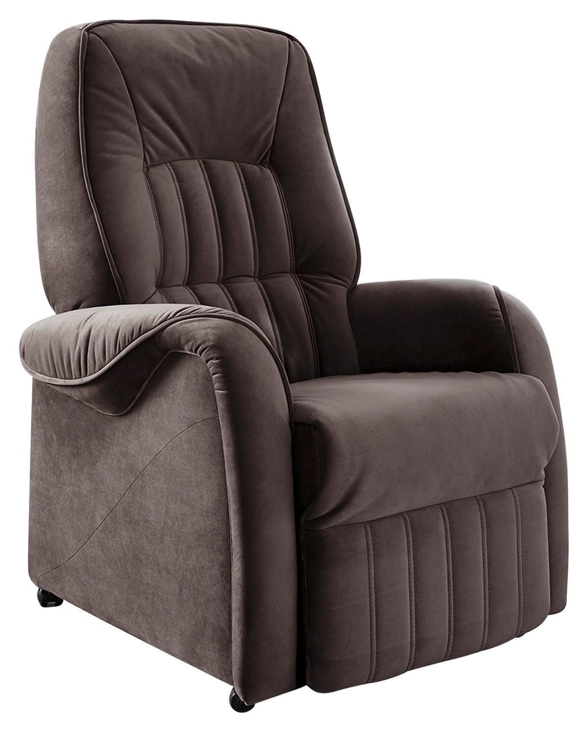 himolla TV-Sessel Fernsehsessel FRED, Braun, Polyester, 2-motorig, Elektrisch verstellbar