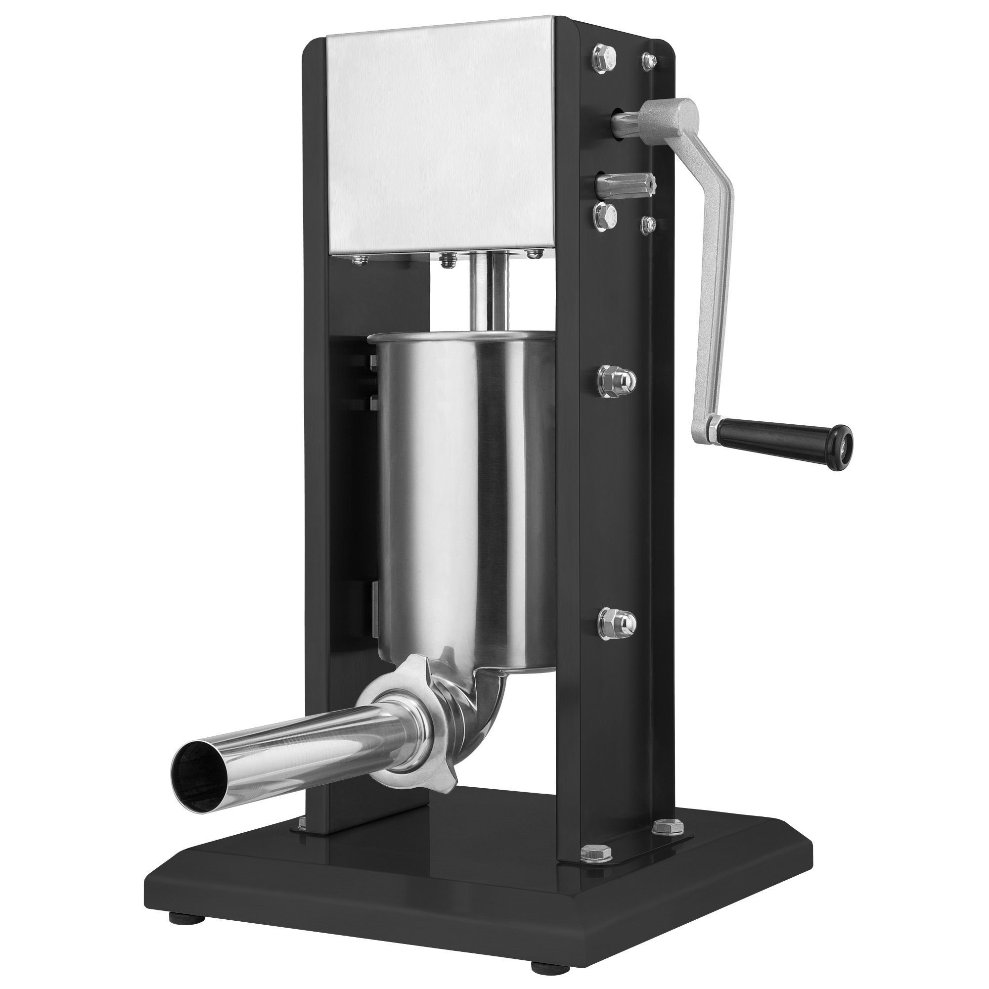 Zelsius Wurstfüllaufsatz Profi Wurstfüllmaschine, 3 Liter, schwarz, Edelstahl