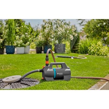 GARDENA Gartenpumpe 4100 Silent - Gartenpumpe - dunkelgrau/türkis