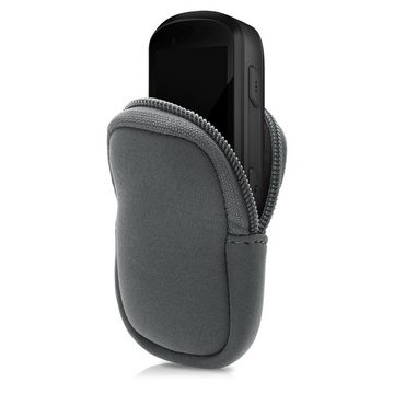 kwmobile Backcover, Tasche kompatibel mit Garmin Edge 530 / 830 - Fahrrad GPS Neopren Hülle - Schutzcover Navi in Grau