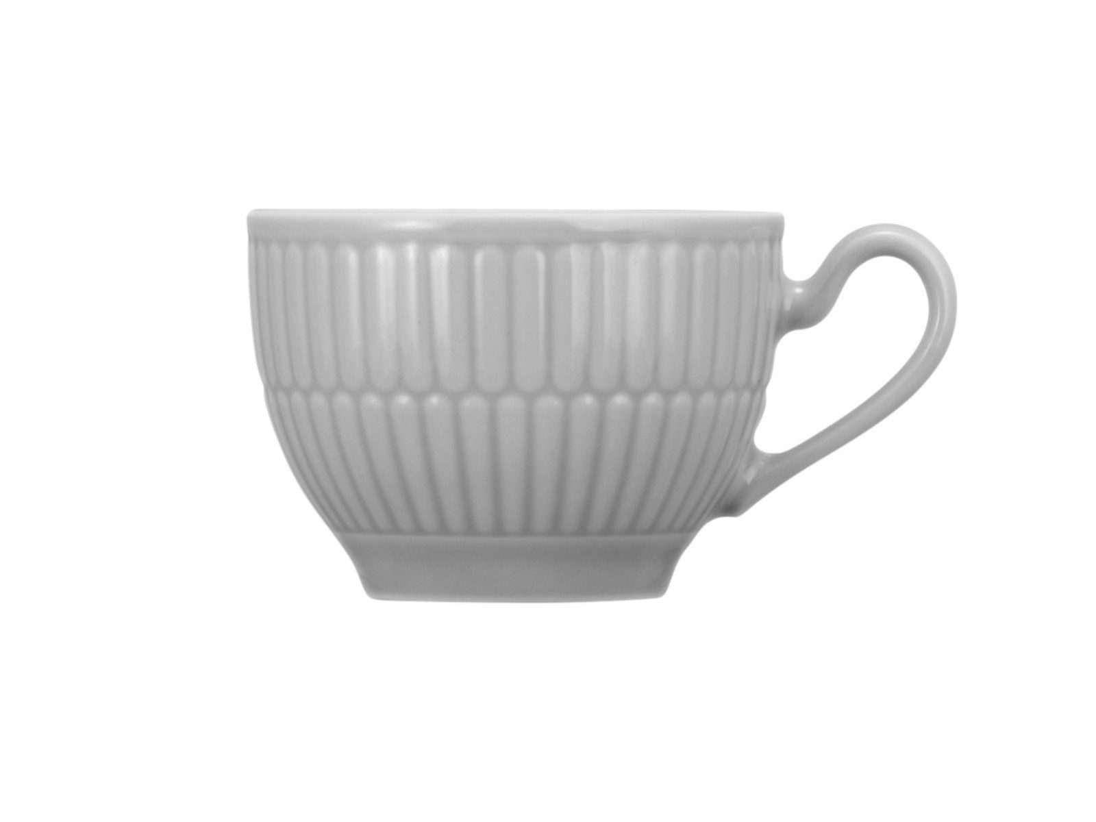 Seltmann Weiden Espressotasse Amina Silbergrau uni Espressoobertasse 0,10l, Porzellan, Tasse Silbergrau Struktur
