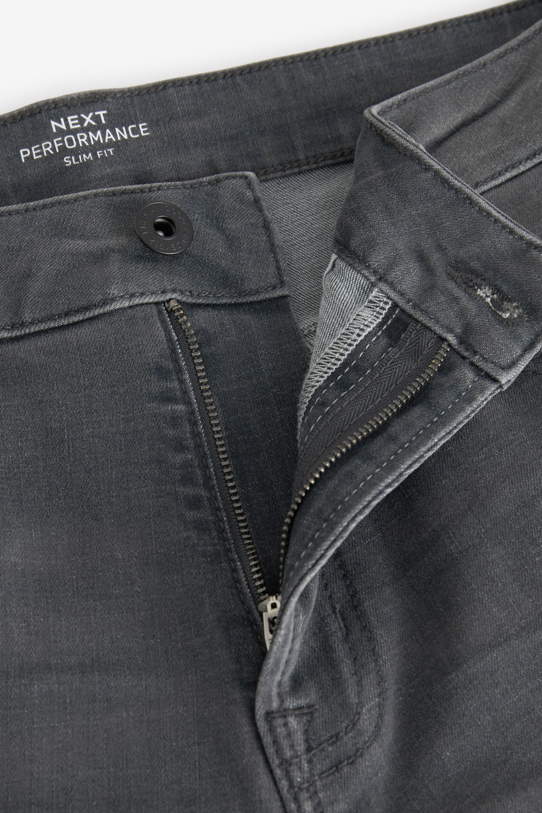 Grey (1-tlg) Jeans Slim Slim-fit-Jeans - Motionflex Next Vintage