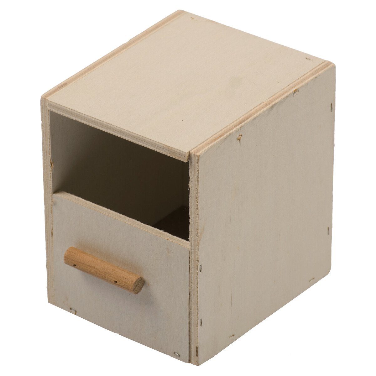 DUVO+ Nistkasten Brutkasten Holz für Finken 1/3 offen
