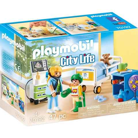 Playmobil® Konstruktions-Spielset Kinderkrankenzimmer (70192), City Life, (47 St), Made in Europe