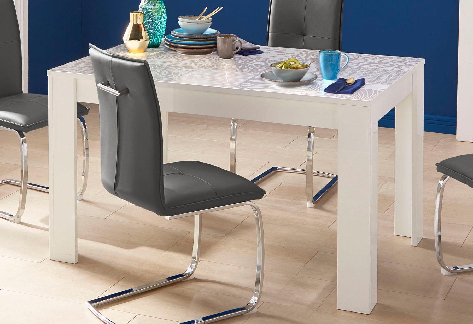 Home affaire Esstisch Miro, Breite 180 cm mit oder ohne Ansteckplatten