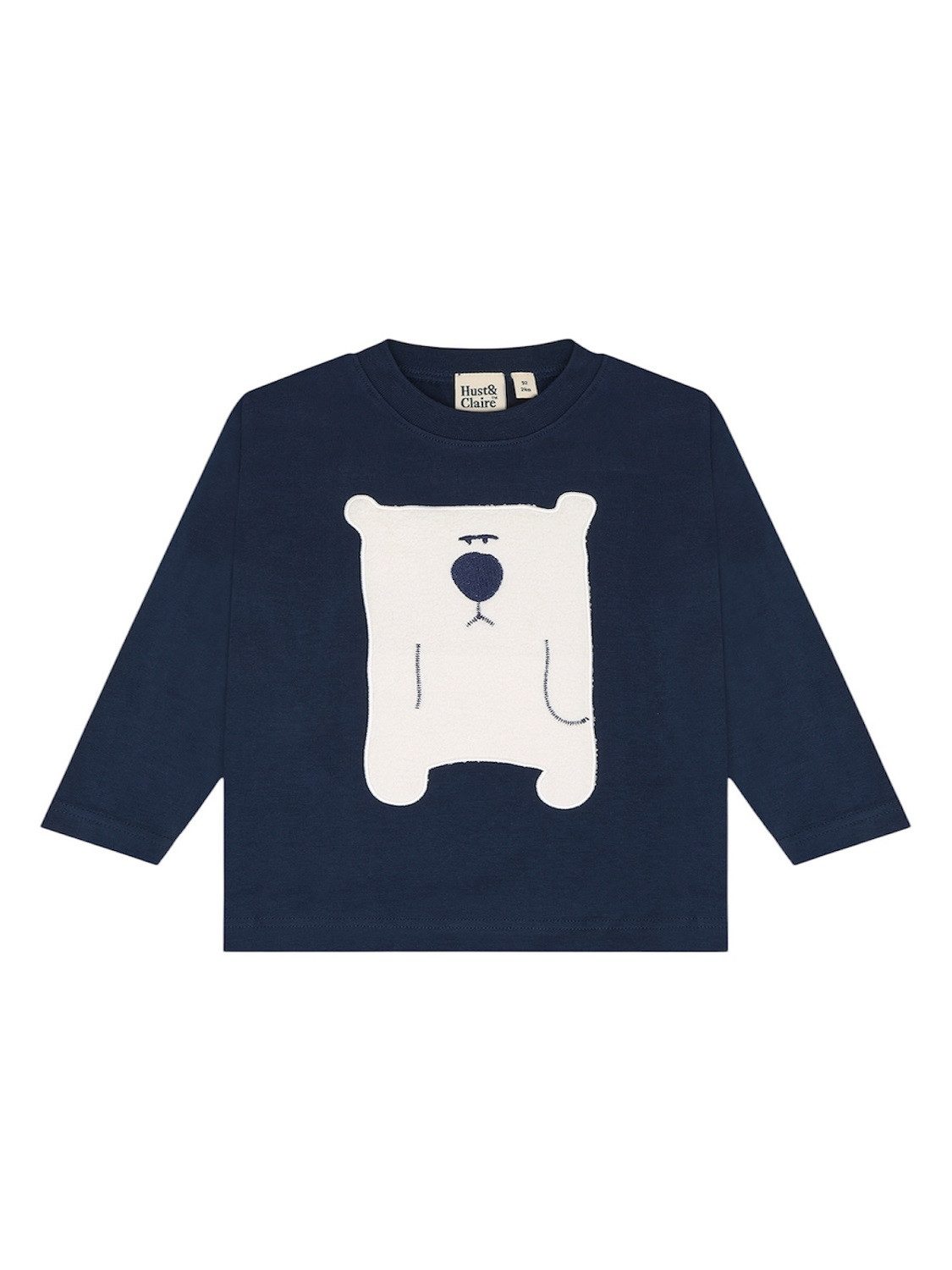 Hust & Claire Langarmshirt HCAnton Snowman (1-tlg) Bequemes Jungen-Shirt mit Rundhalsausschnitt und langen Ärmeln