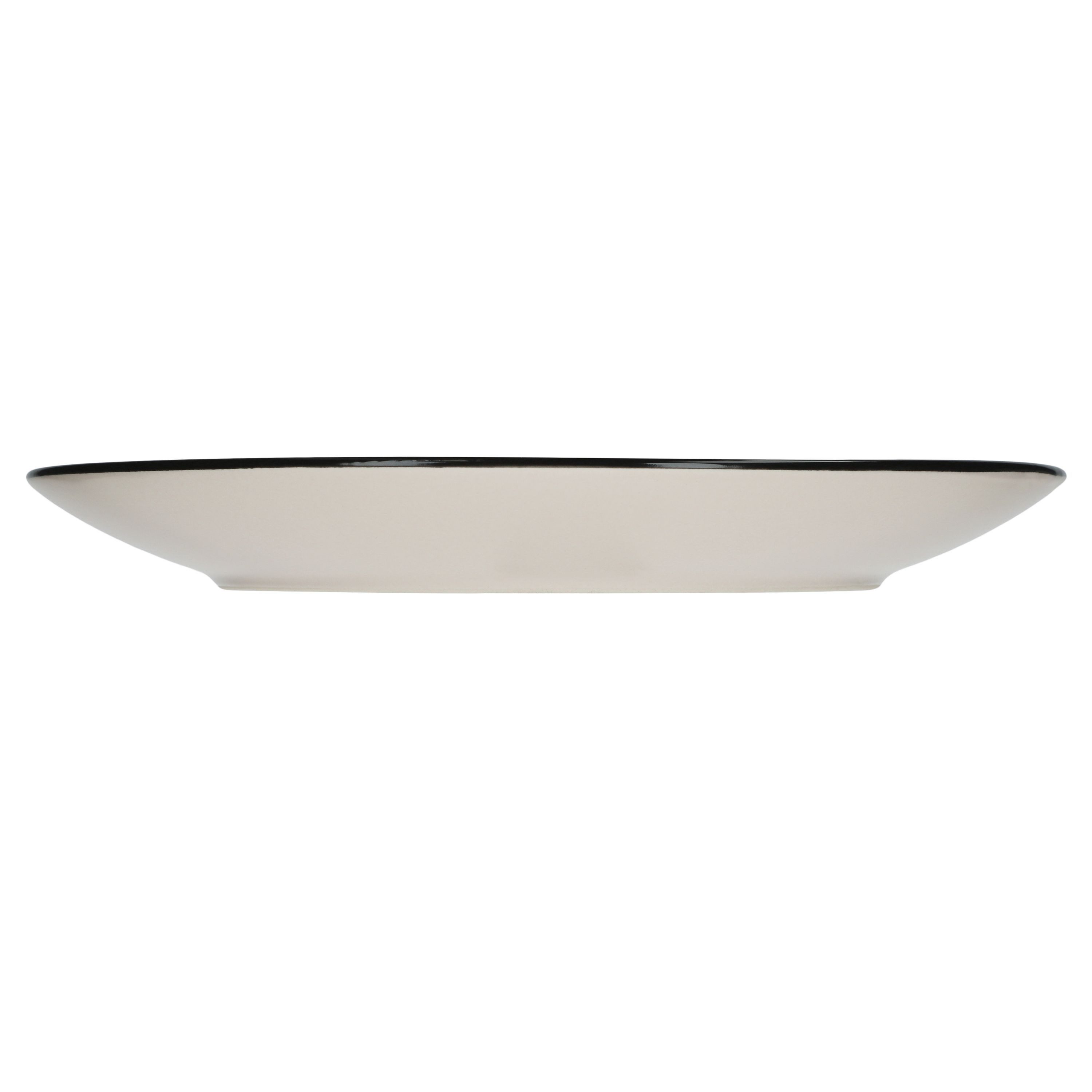 van Well Speiseteller 6er Set Essteller flach 27cm Campo creme