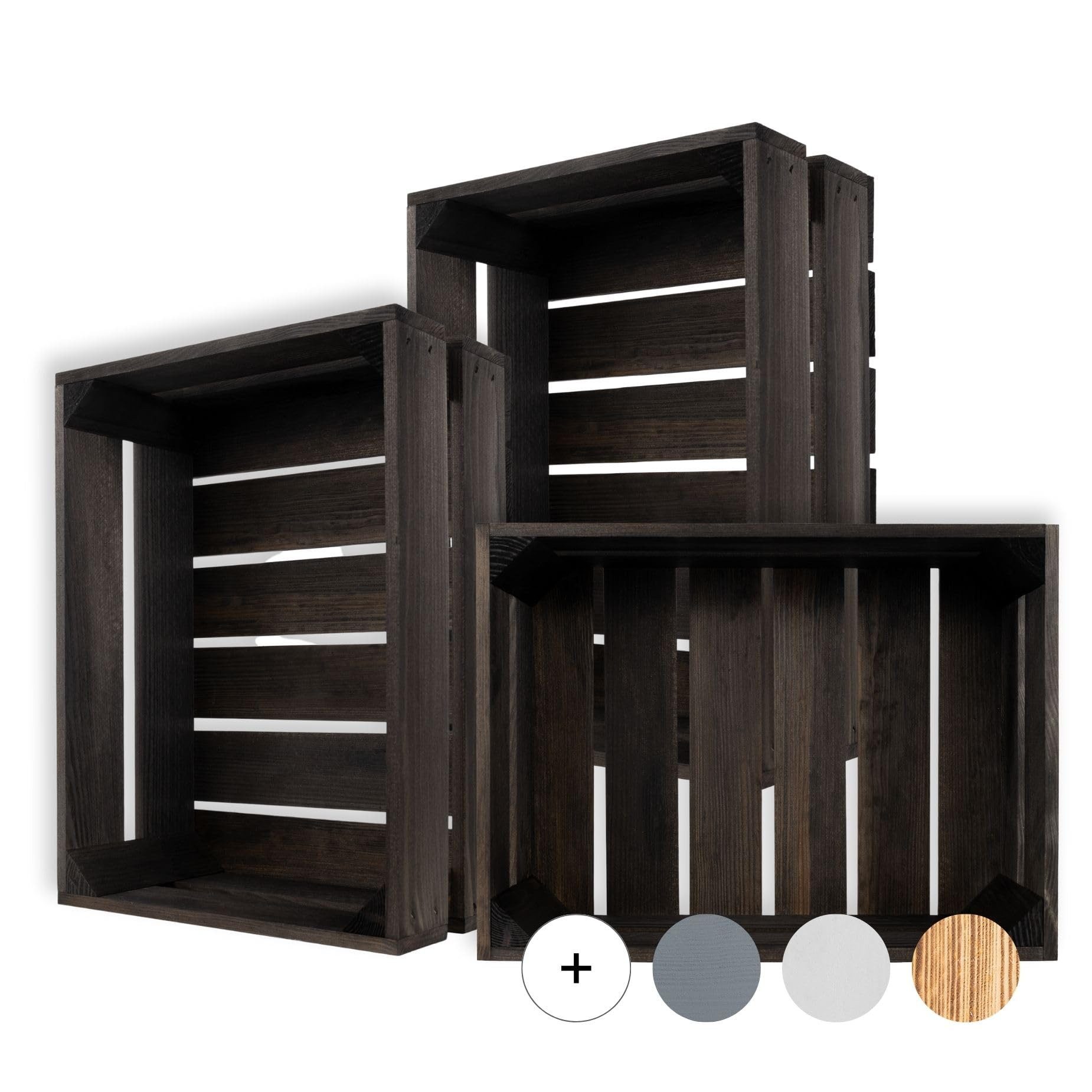 Creative Deco Holzkiste Kiste Holz Deko Holzkiste, Obstkiste Weinkisten Apfelkiste