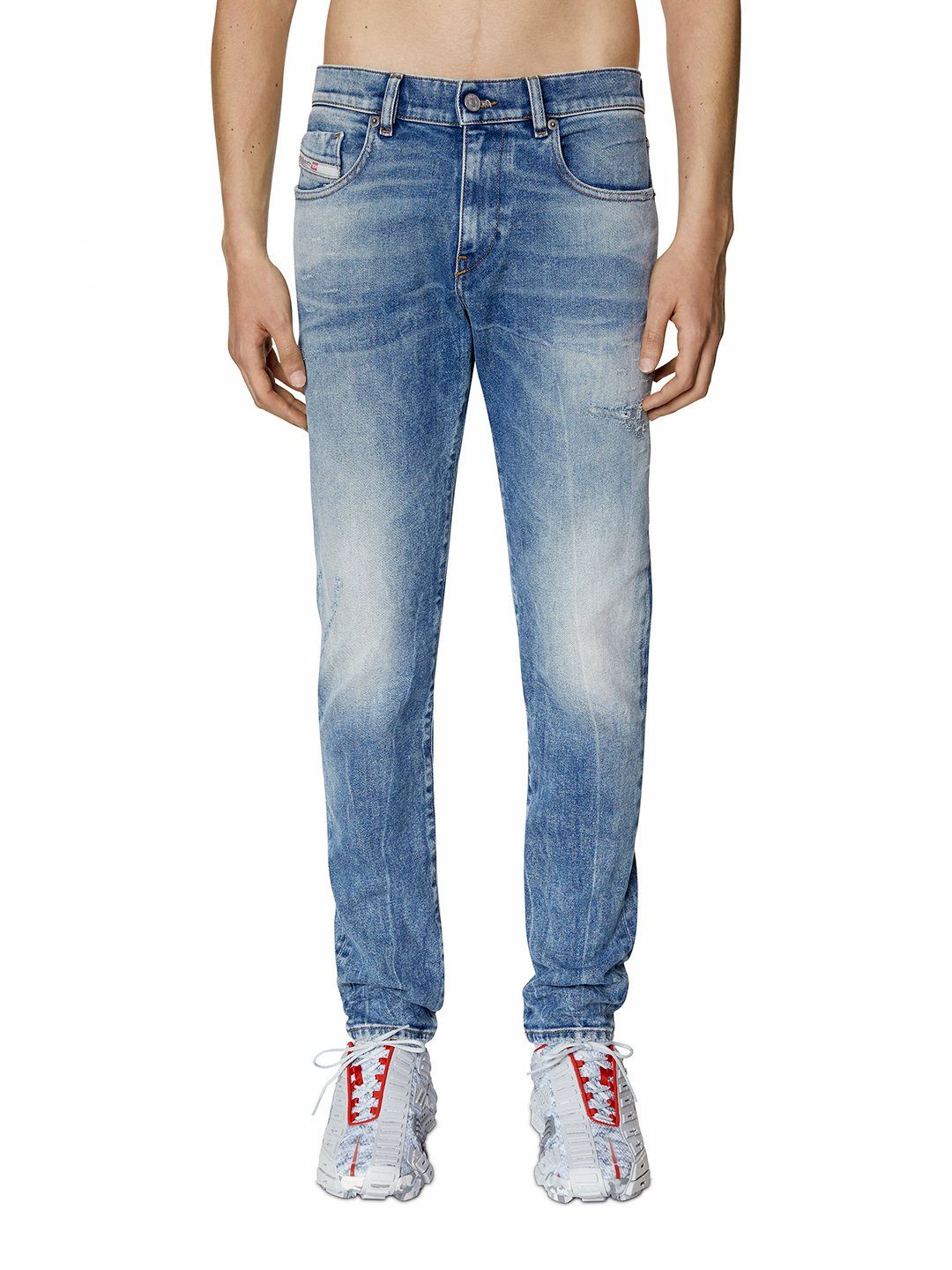 Diesel Slim-fit-Jeans Stretch Hose Blau - D-Strukt 009MW