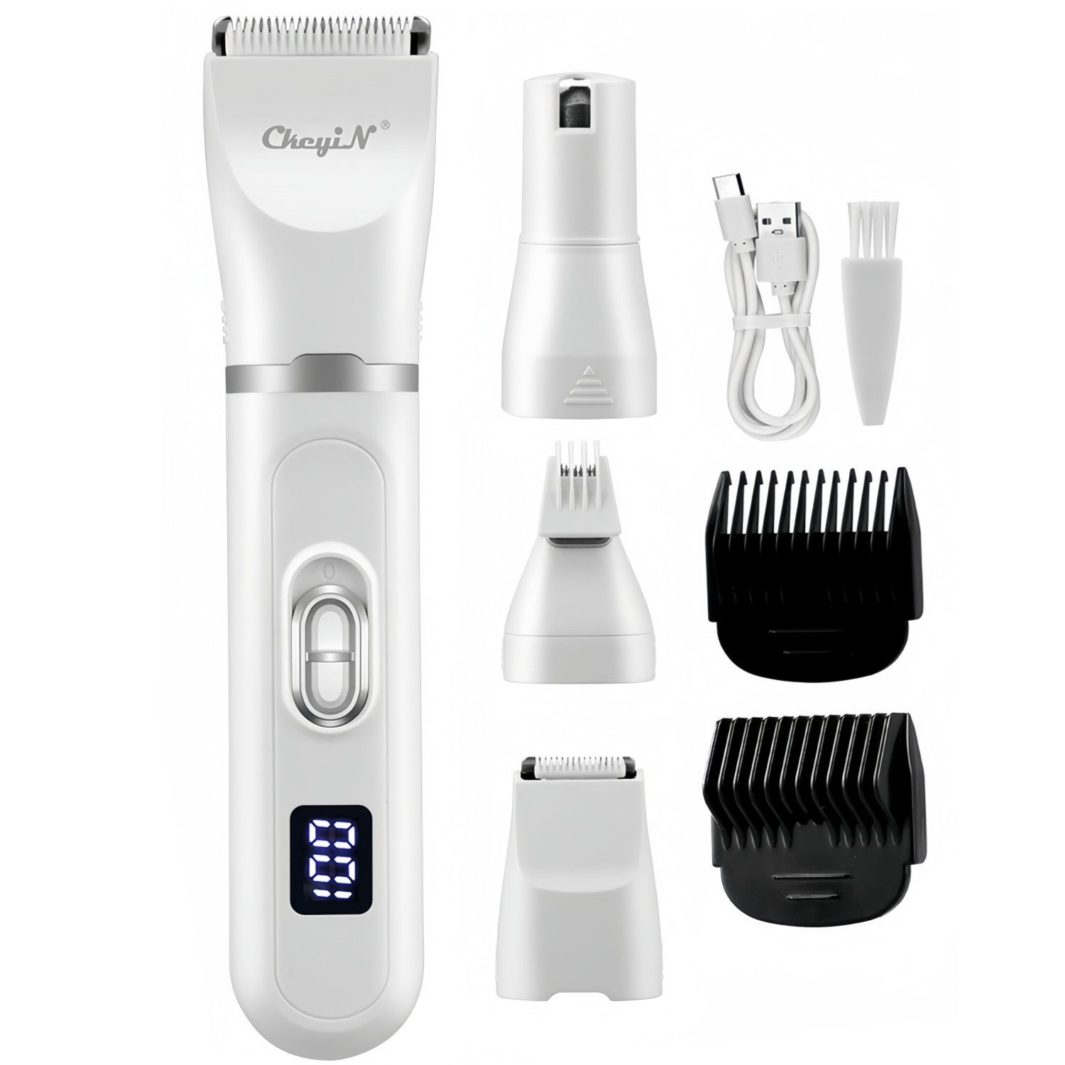 Hundeschermaschine 4 In 1 Elektrische Tierhaarschneidemaschine Rasierer Set